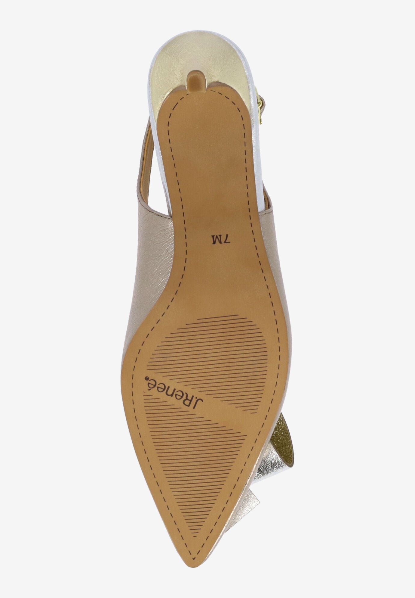 Delara Slingback Pump, TAUPE GOLD SILVER, alternate image number 6
