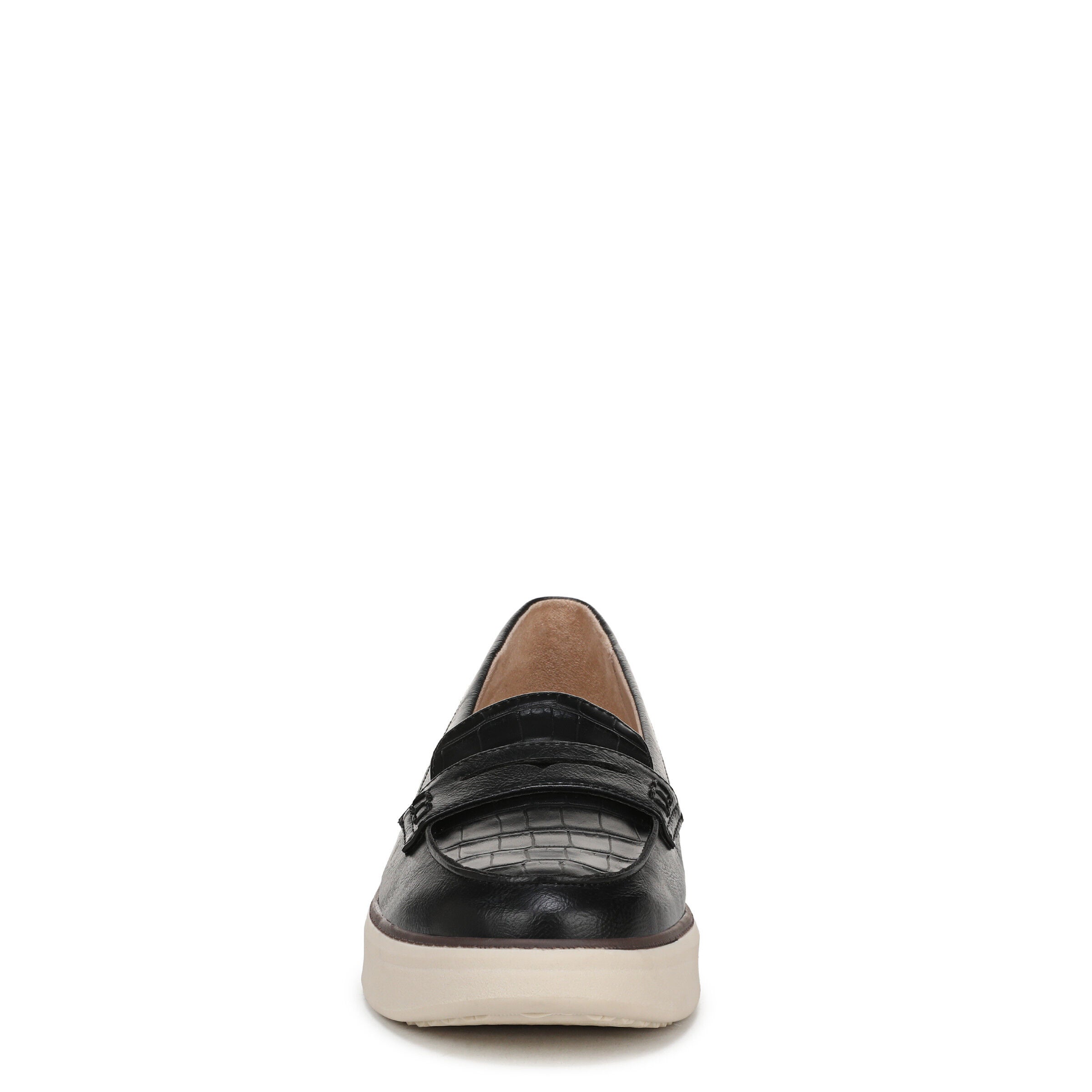 Chelsea Platform Flat, BLACK CROC LEATHER, alternate image number 4