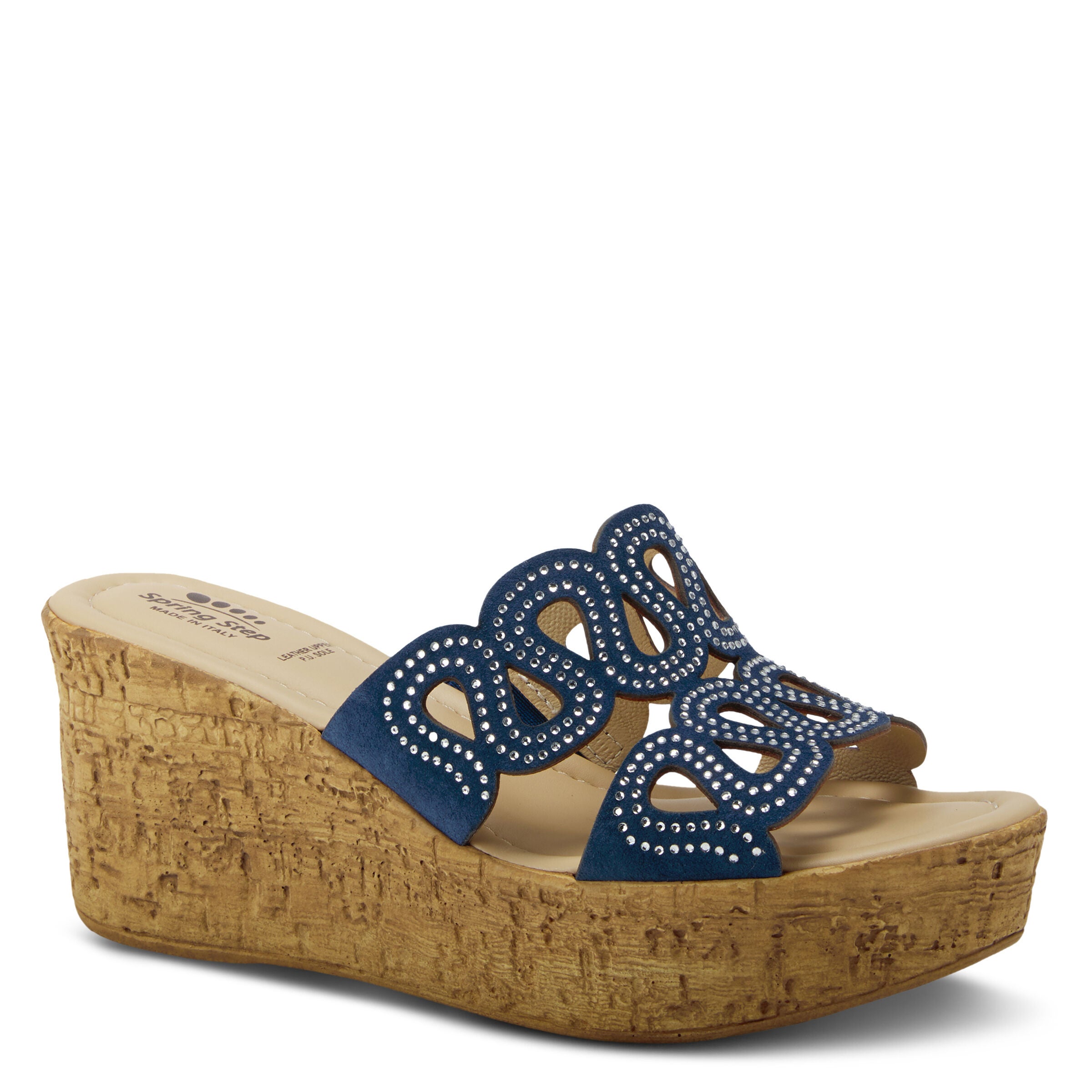 Mssteamy Slide Sandal, NAVY SUEDE, hi-res image number 0