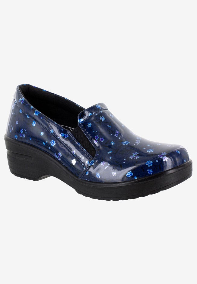 Leeza Slip-On , NAVY FLORAL PATENT, hi-res image number 0