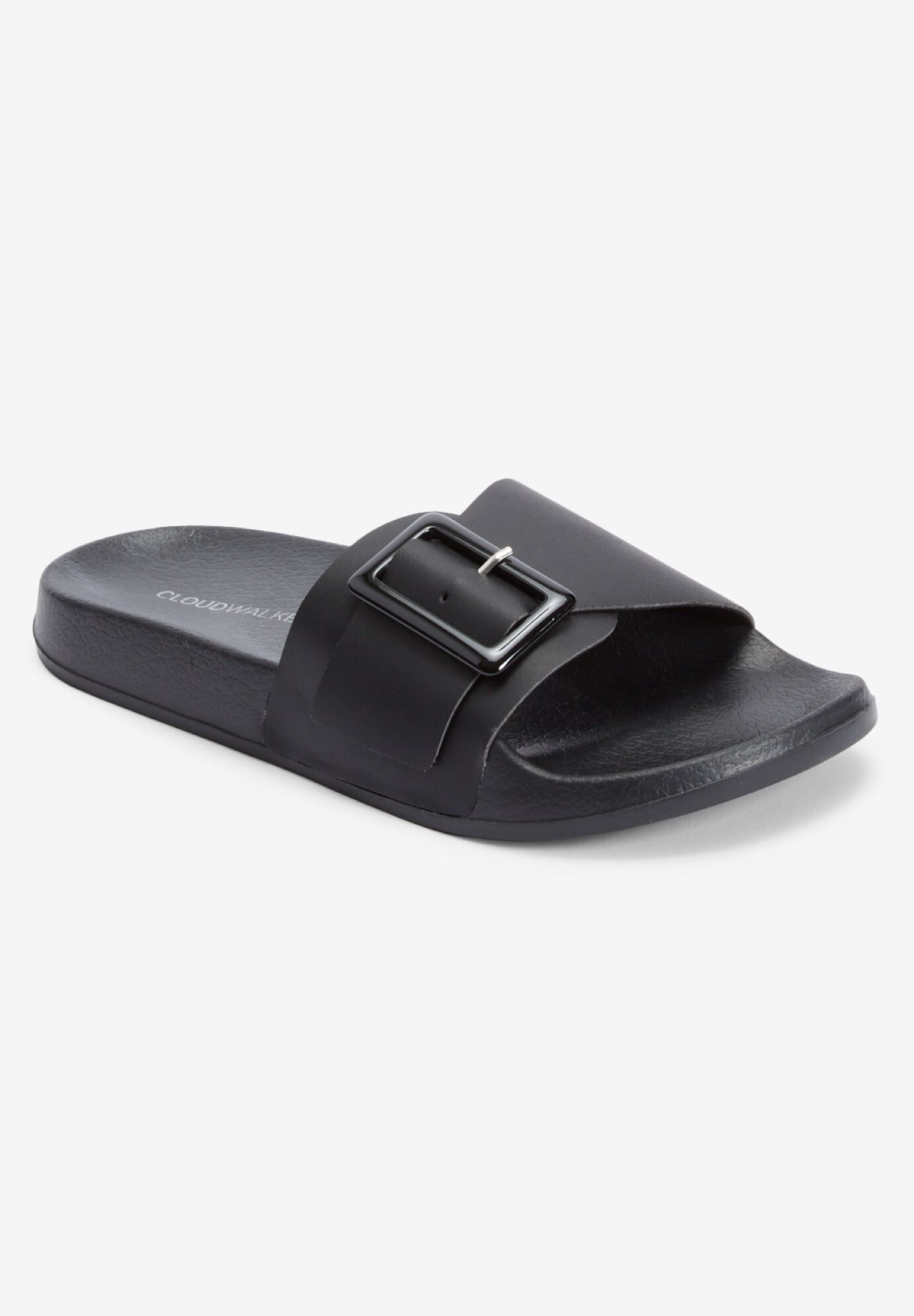 The EVA Slip On Slide Sandal, BLACK, hi-res image number 0