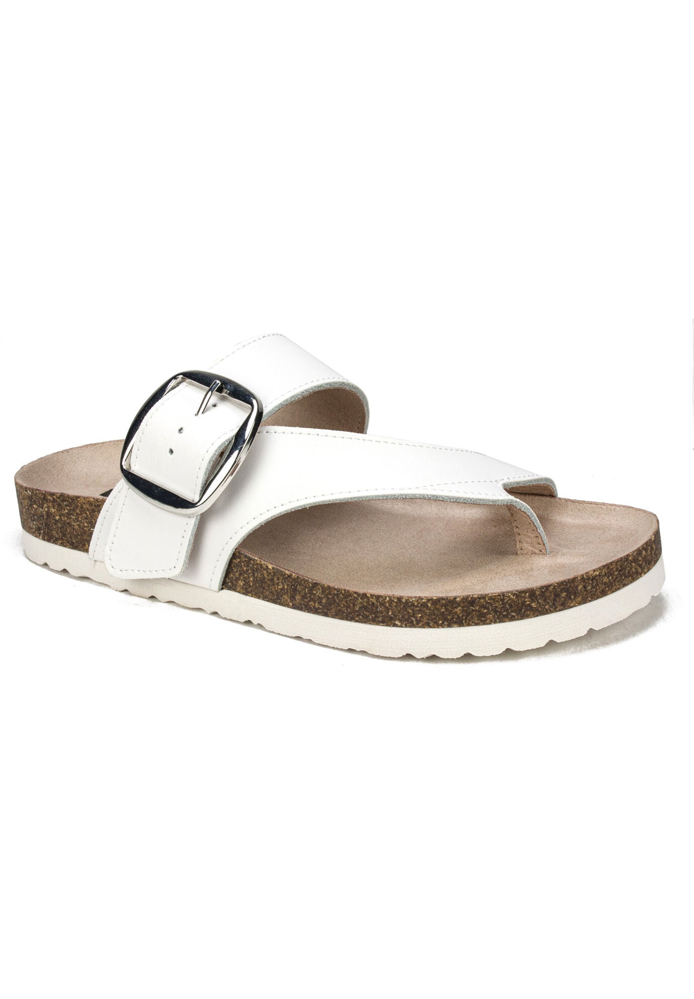 Harley Sandal , WHITE LEATHER, hi-res image number 0
