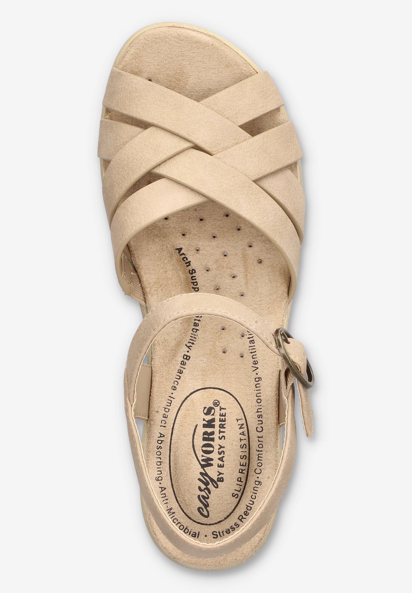 Miyah Slip-Resistant Sandal, BONE, alternate image number 6