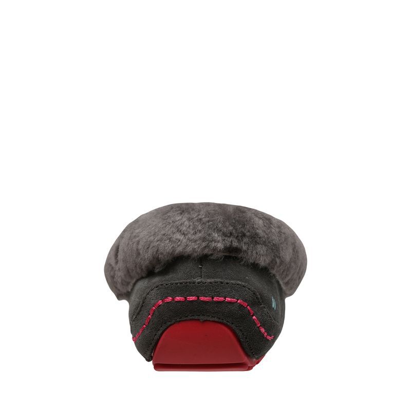 Aussie Moc Slipper, CHARCOAL HOT PINK, on-hover image number 1