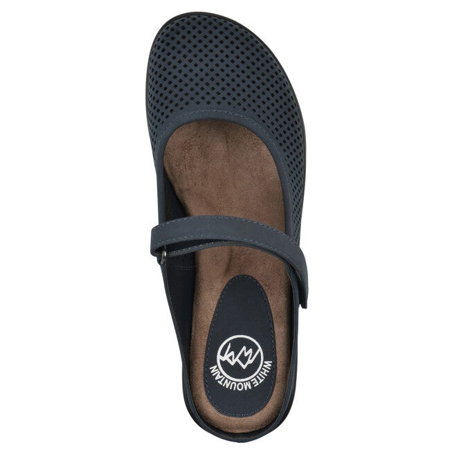 Vinto2 Mary Jane Clog, NAVY SUEDED SMOOTH, alternate image number 4