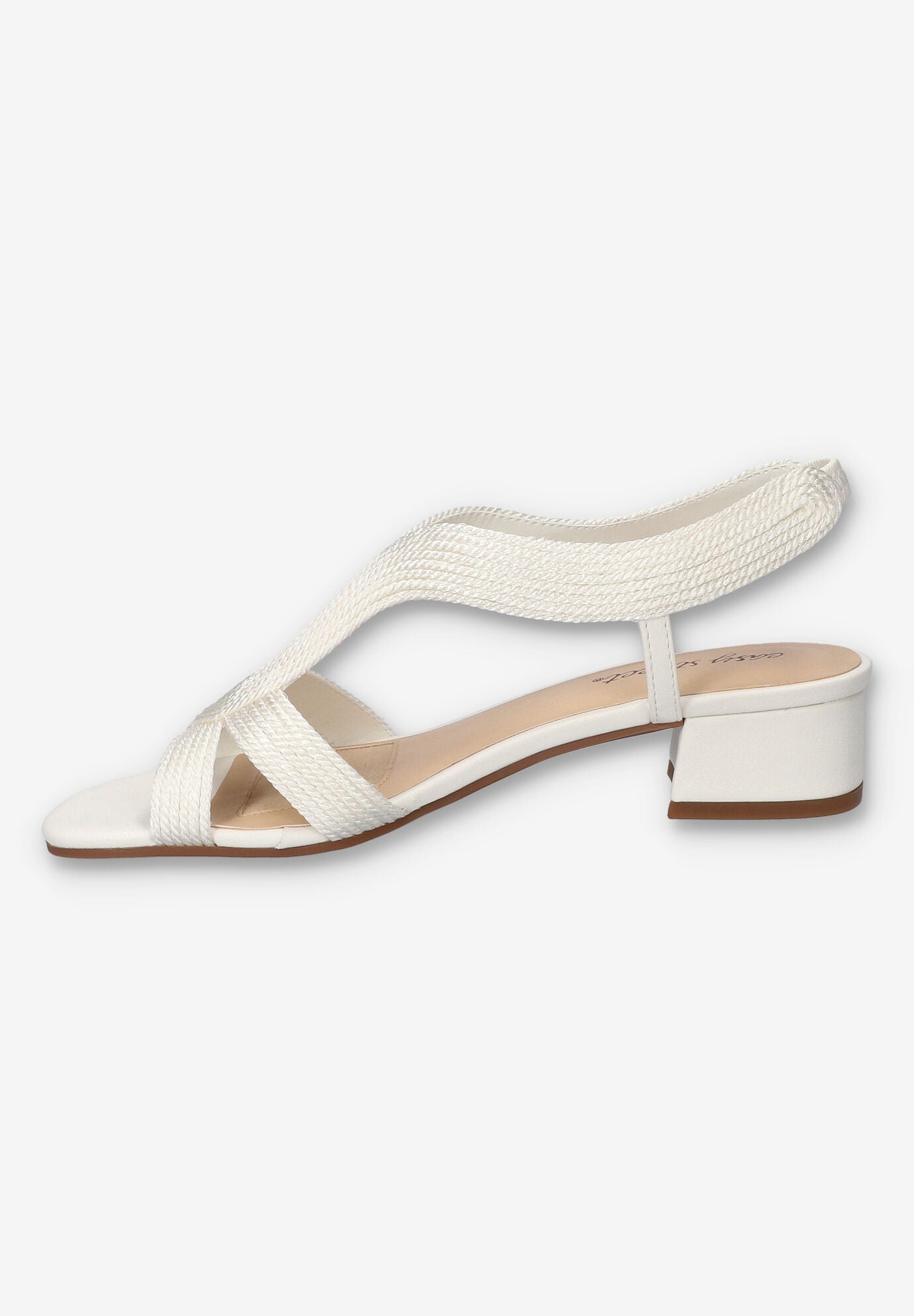 Festival Block Heel Sandal, WHITE WOVEN, alternate image number 4