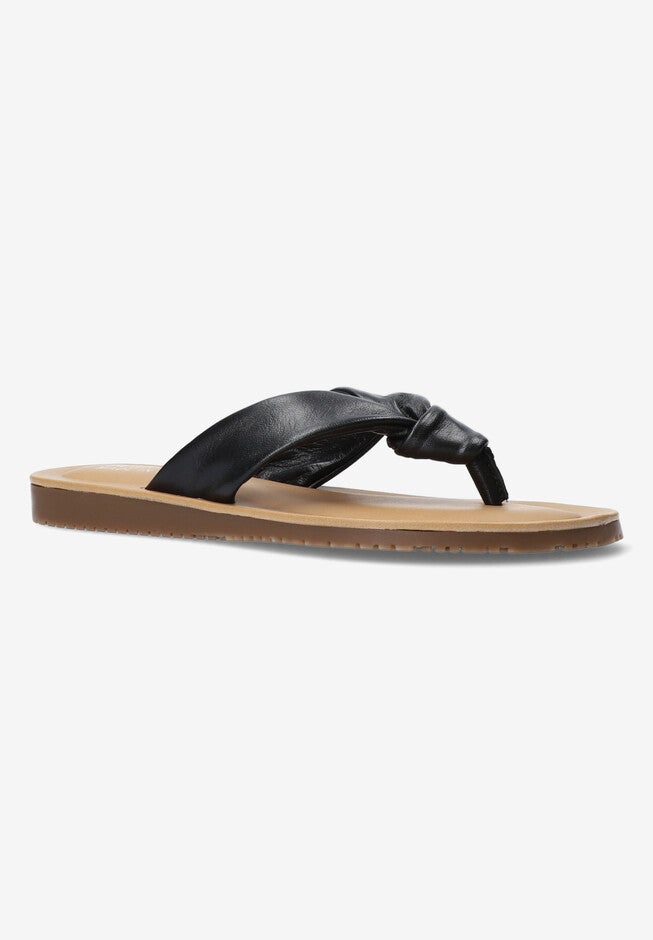 Cov-Italy Sandal, BLACK ITALIAN LEATHER, hi-res image number null