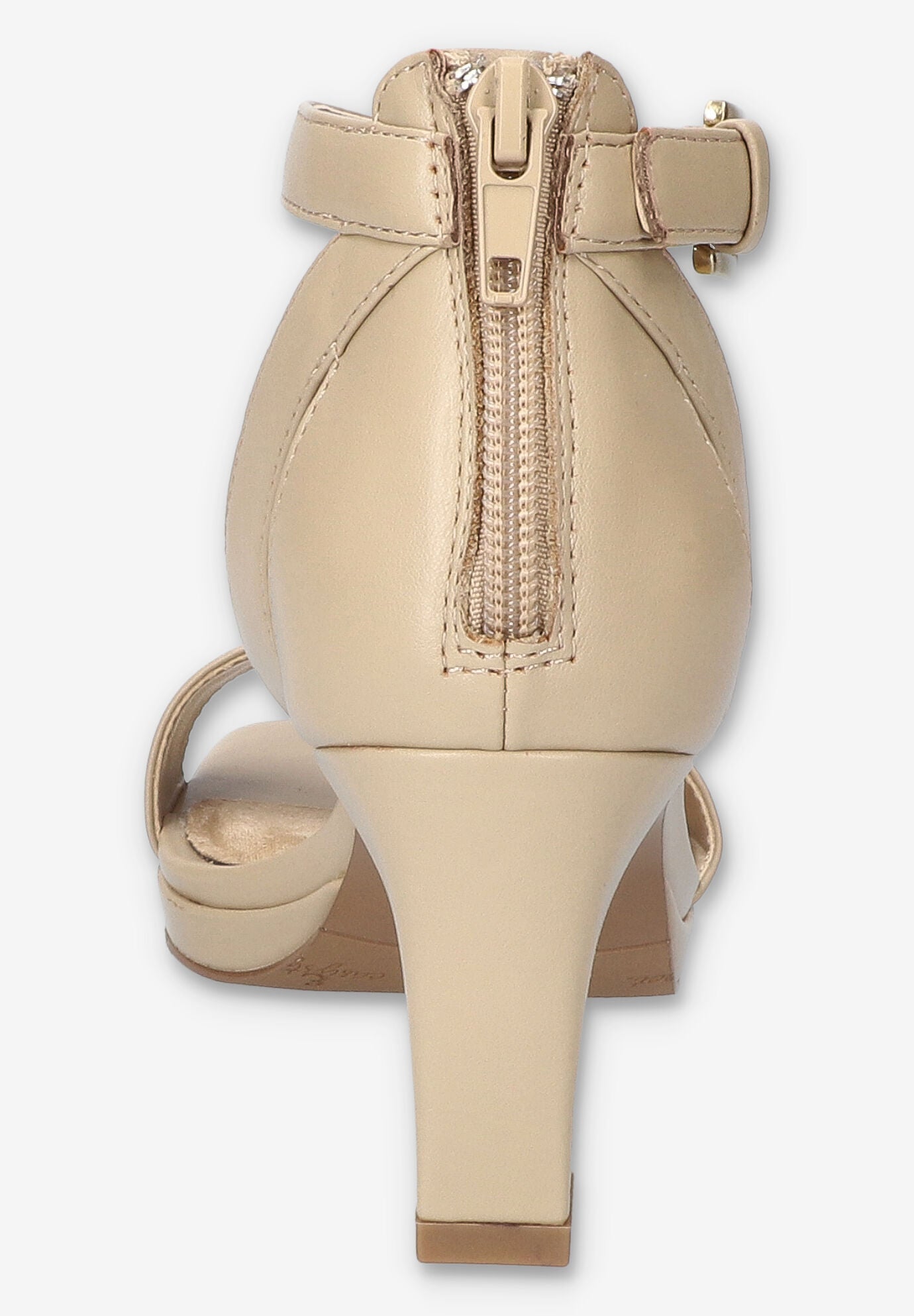 Ro Square Toe Heeled Sandal, NATURAL, alternate image number 3