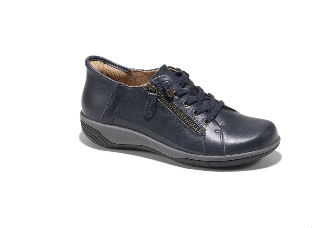 Alma Hands-Free Slip-On Flat, NAVY, alternate image number 2