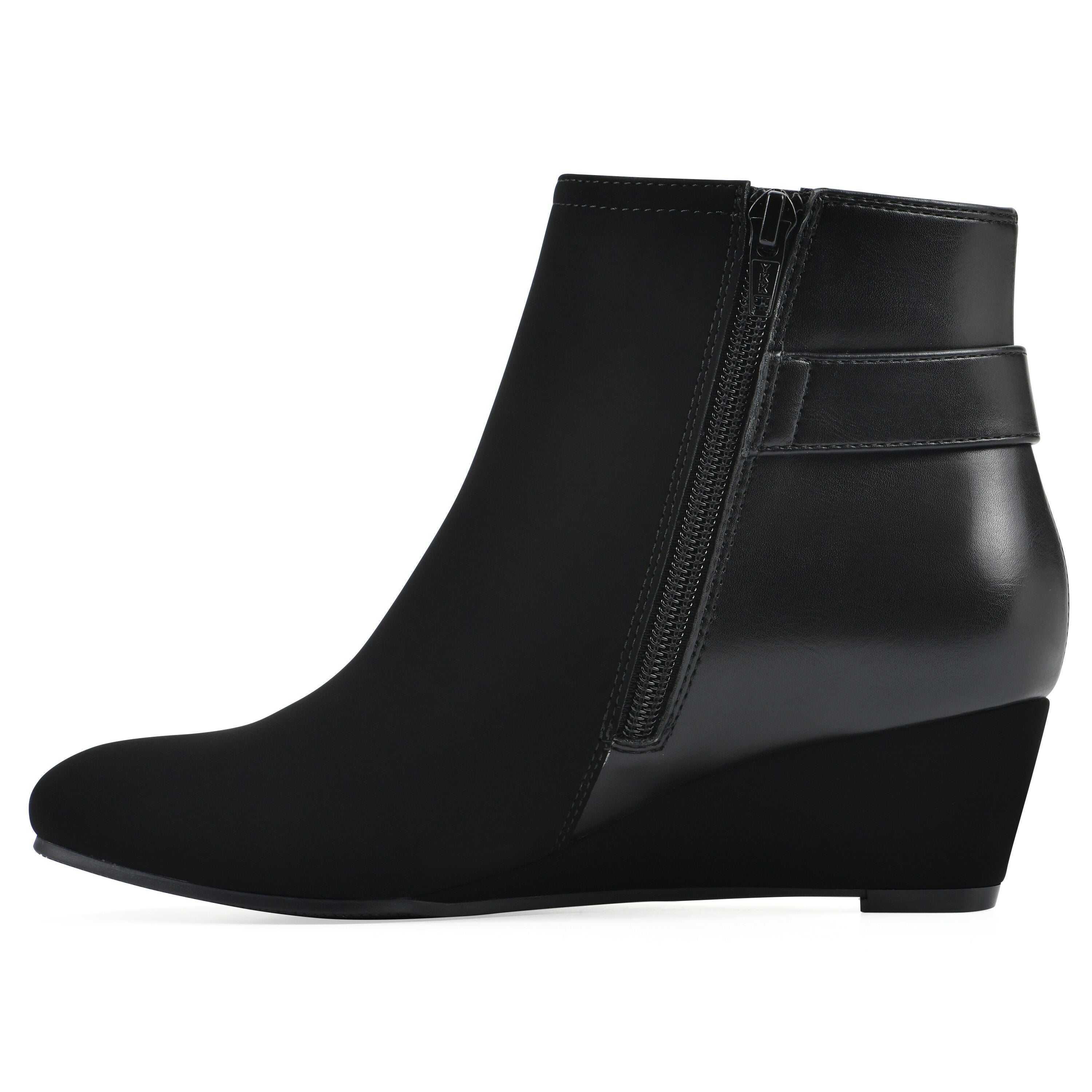 Chaise Wedge Bootie, BLACK, alternate image number 3