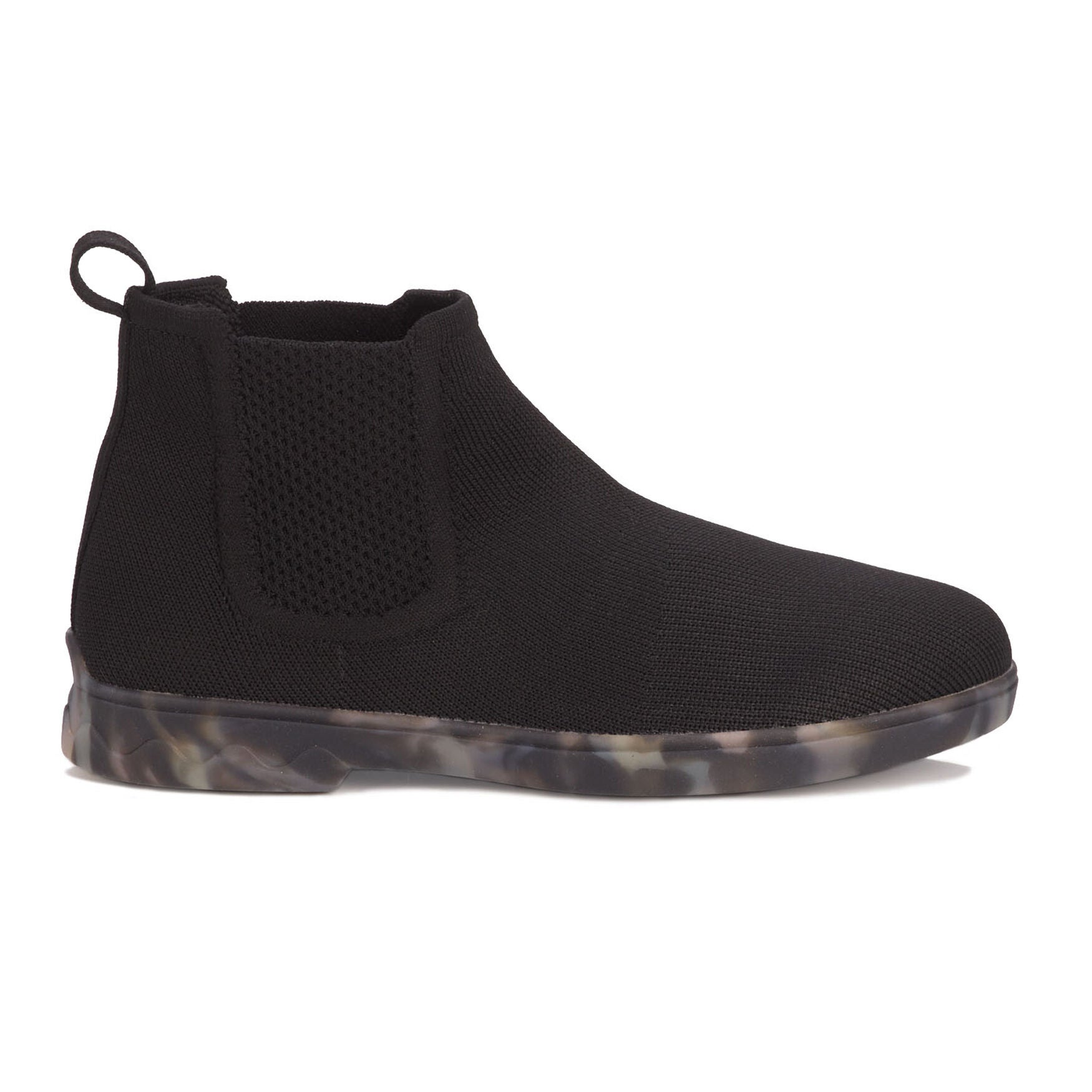 Grady Stretch Knit Bootie, BLACK, alternate image number 2