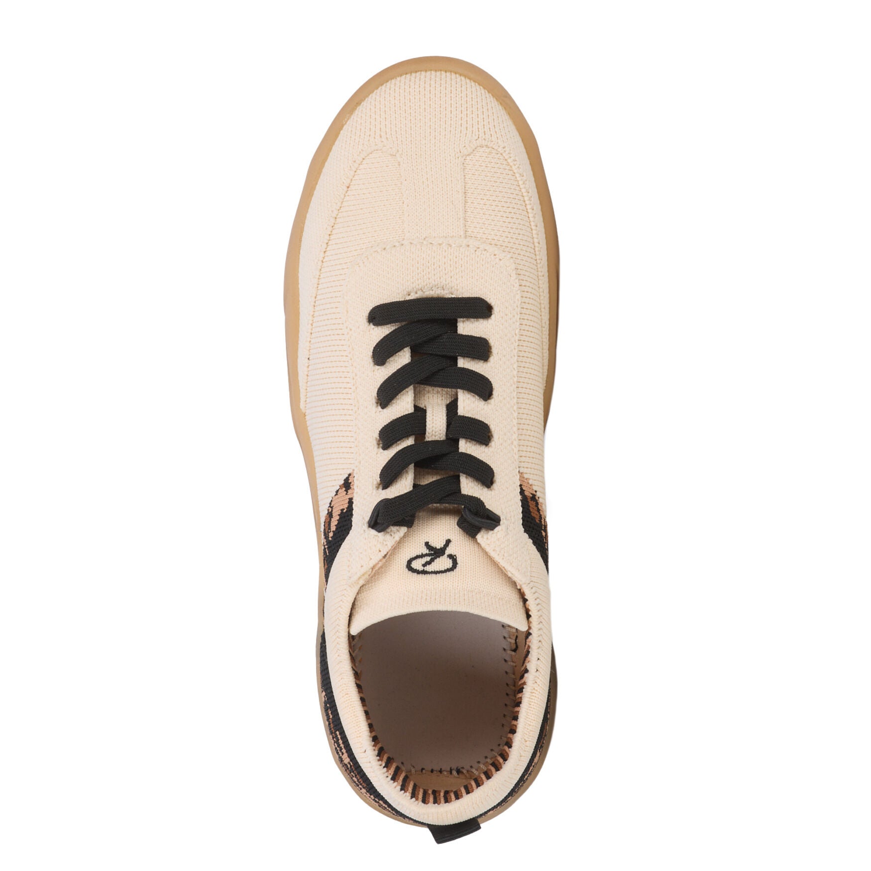 Stella Stretch Knit Sneaker, CREAM TAN BLACK, alternate image number 5