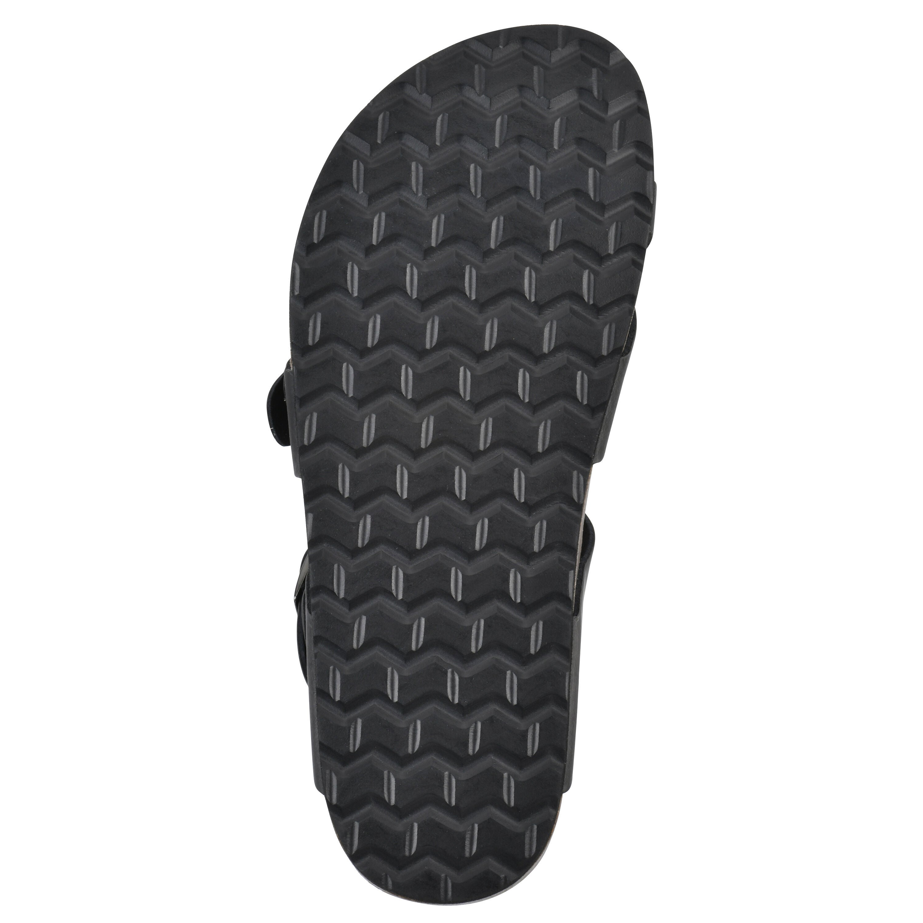 Gracie Footbed Sandal, BLACK LEATHER, alternate image number 5