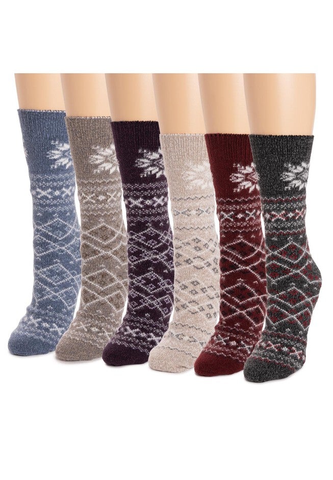 Microfiber 6 Pack) Boot Socks, , alternate image number null