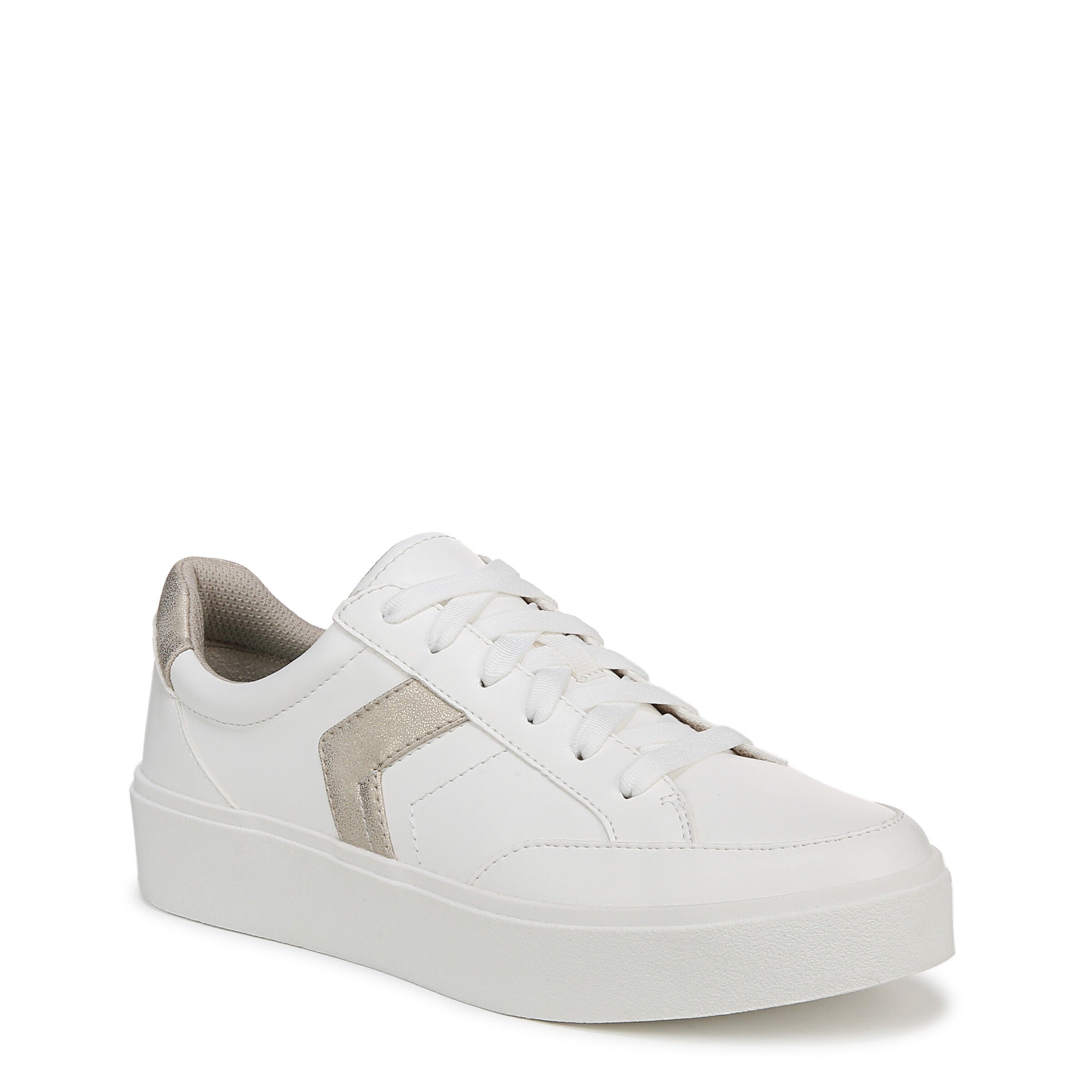 Madison Lace Sneaker, WHITE LIGHT GOLD, hi-res image number 0