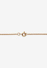 Gold Over Sterling Silver Diamond Accent Cross Pendant Necklace (16Mm) 18 Inches, , on-hover image number null