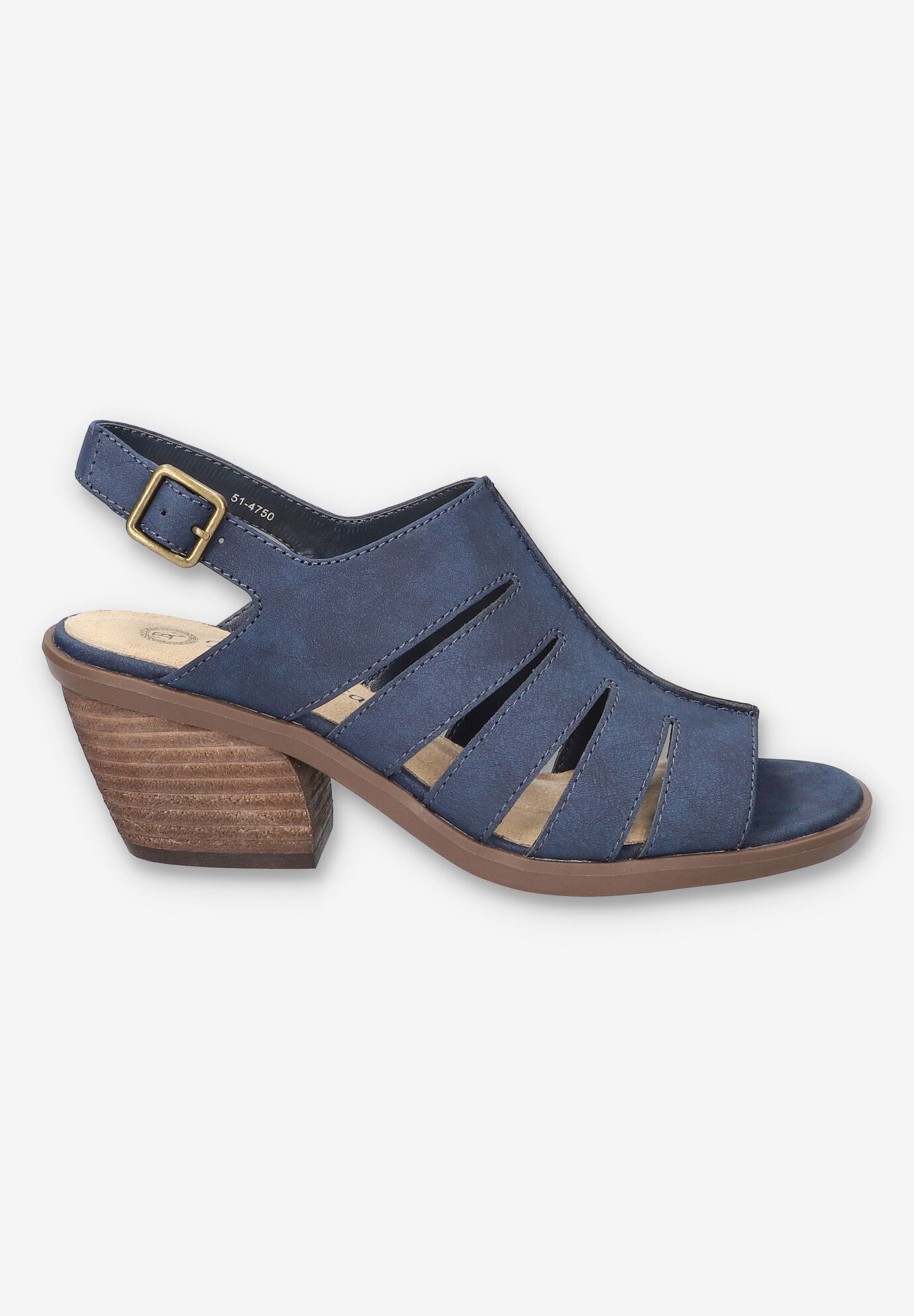 Rhodes Heeled Sandal, NAVY, alternate image number 2