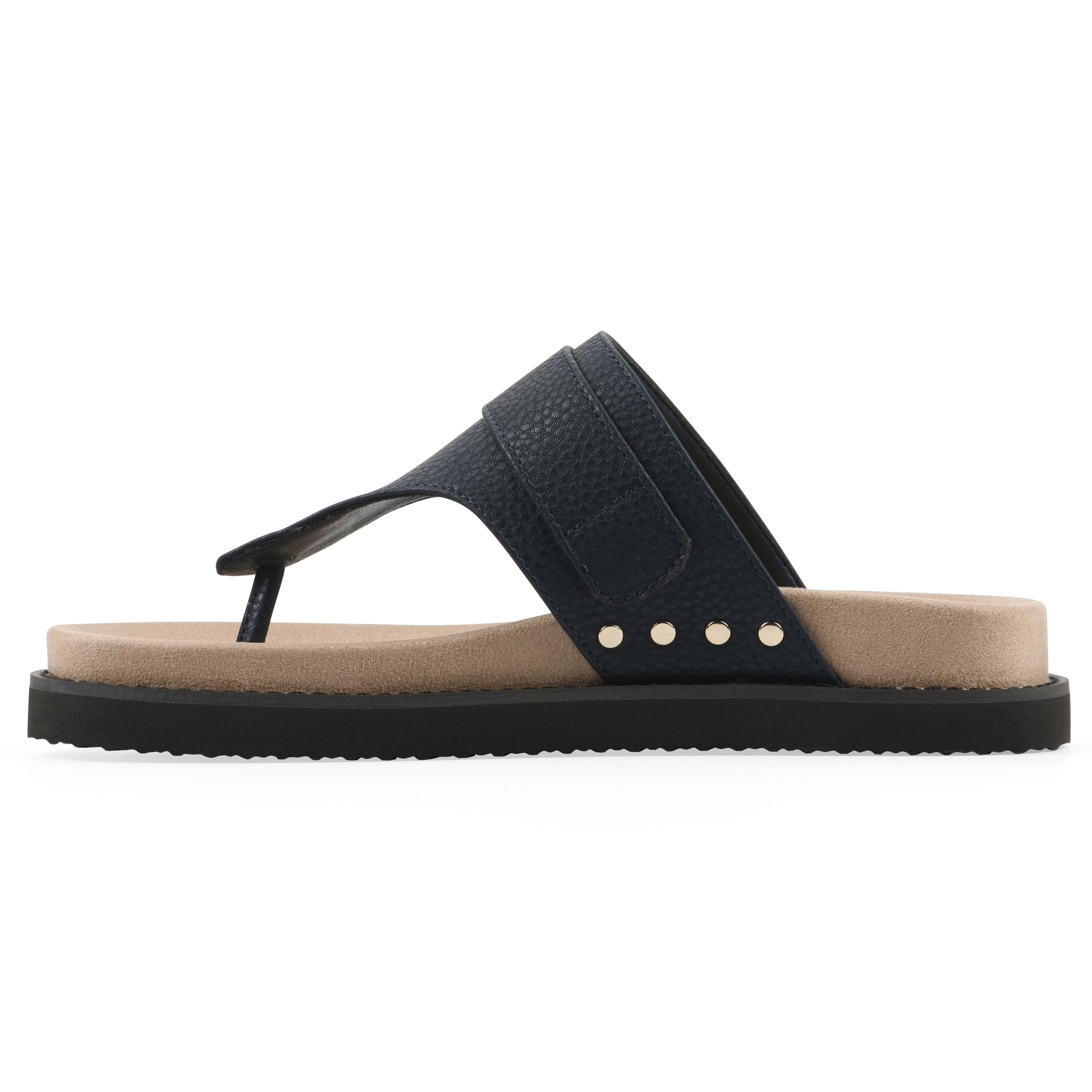 Malabar Thong Sandal, NAVY SMOOTH, alternate image number 3