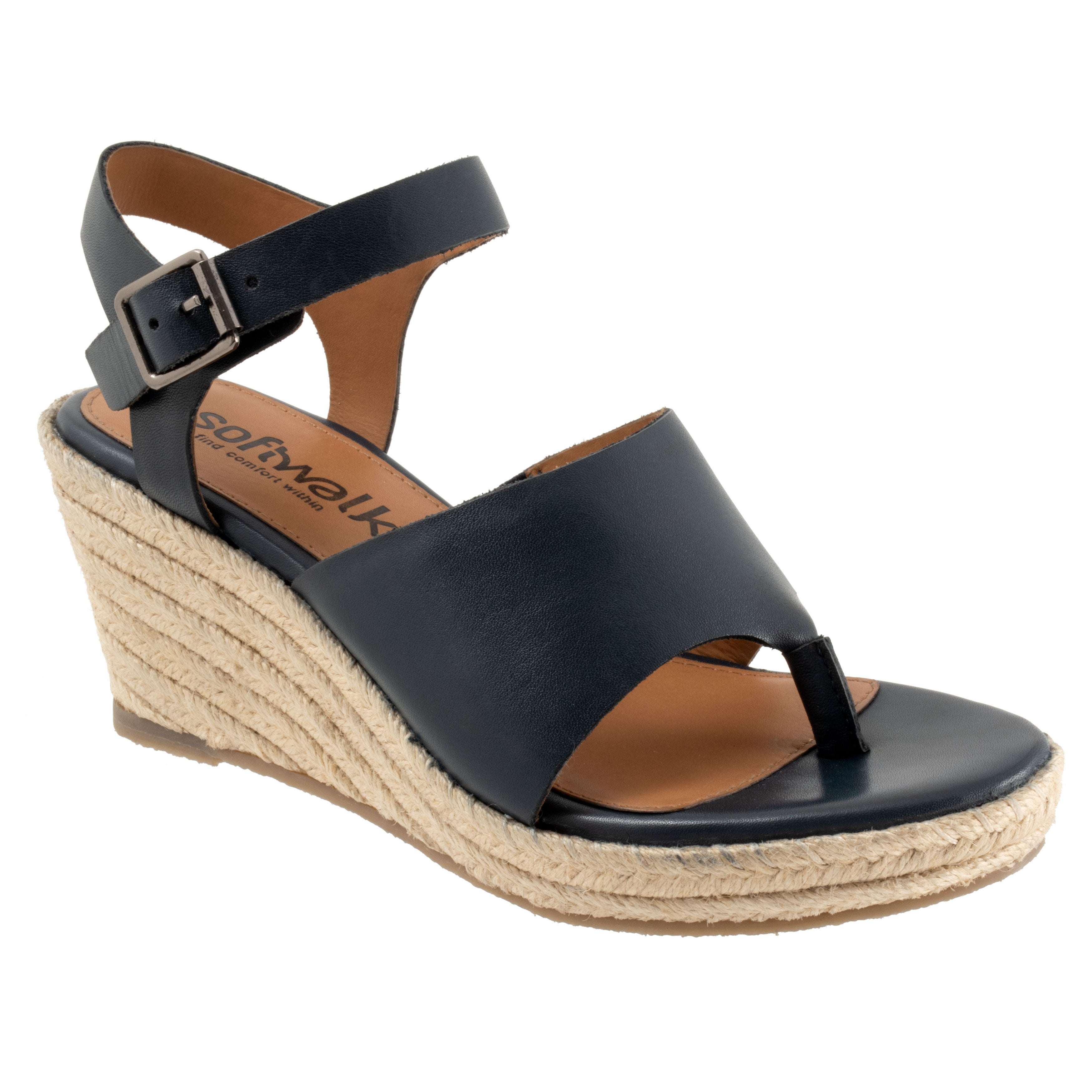 Hilo Wedge Sandal, NAVY, hi-res image number 0