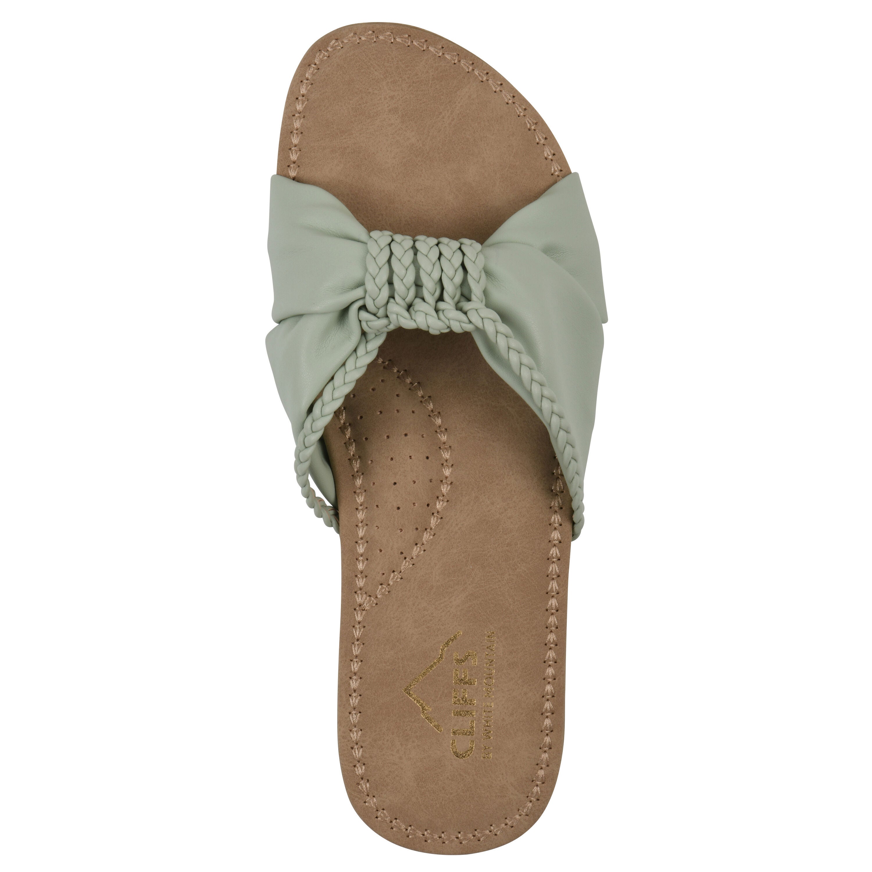 Fasha Slide Sandal, SAGE GREEN, alternate image number 4