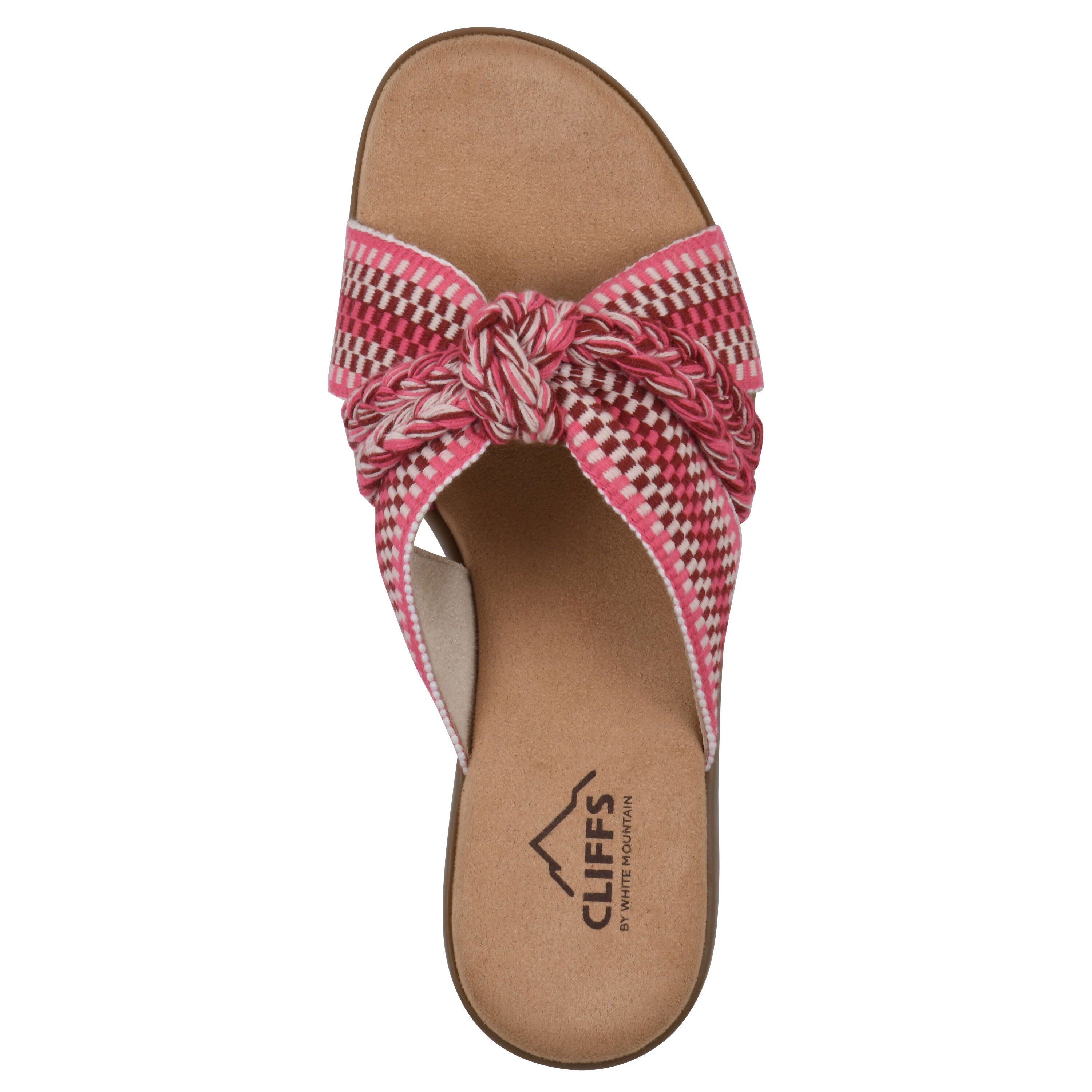 Blinding Slide Sandal, FUSCHIA FABRIC, alternate image number 4