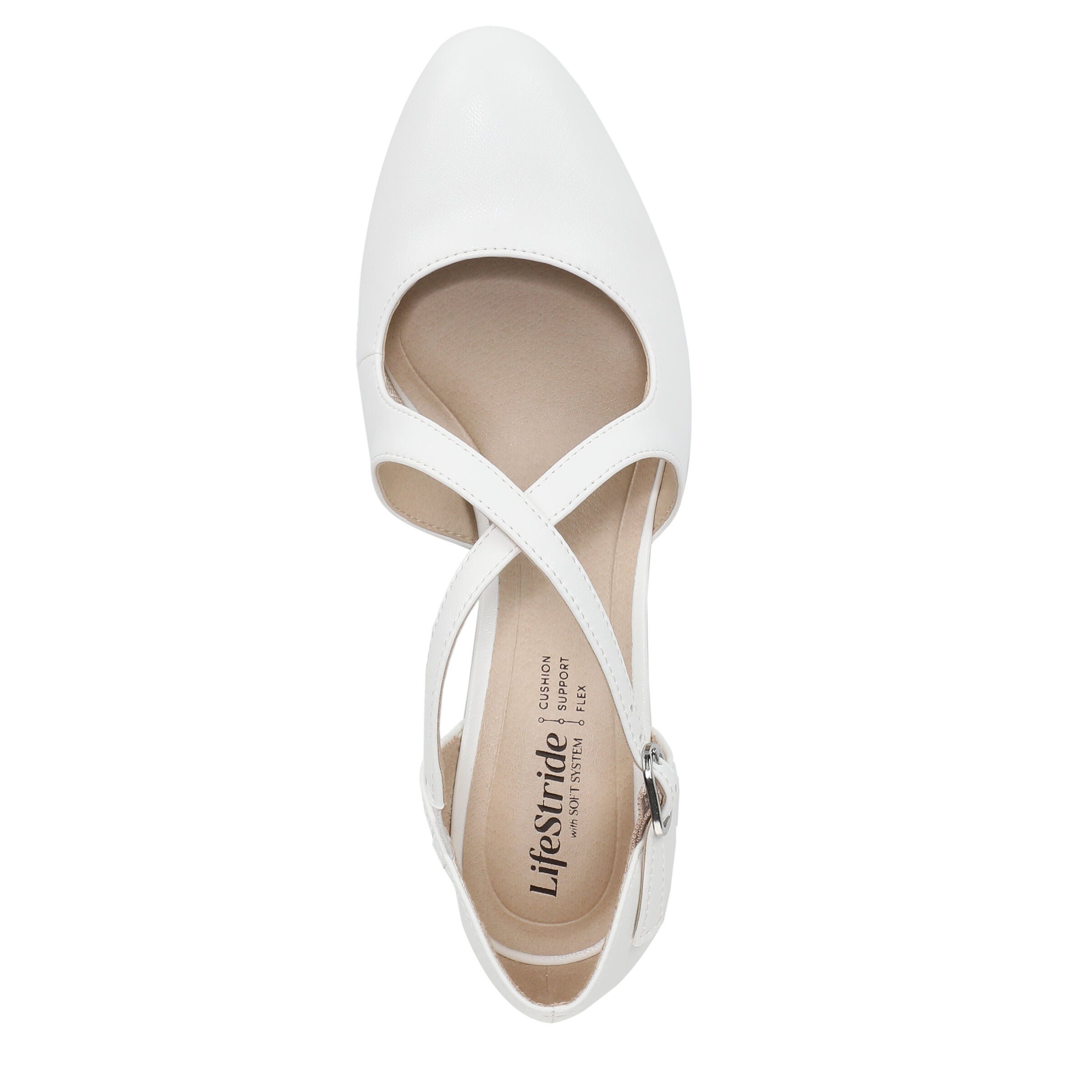 Tracy Strappy Pump, BRIGHT WHITE, alternate image number 6