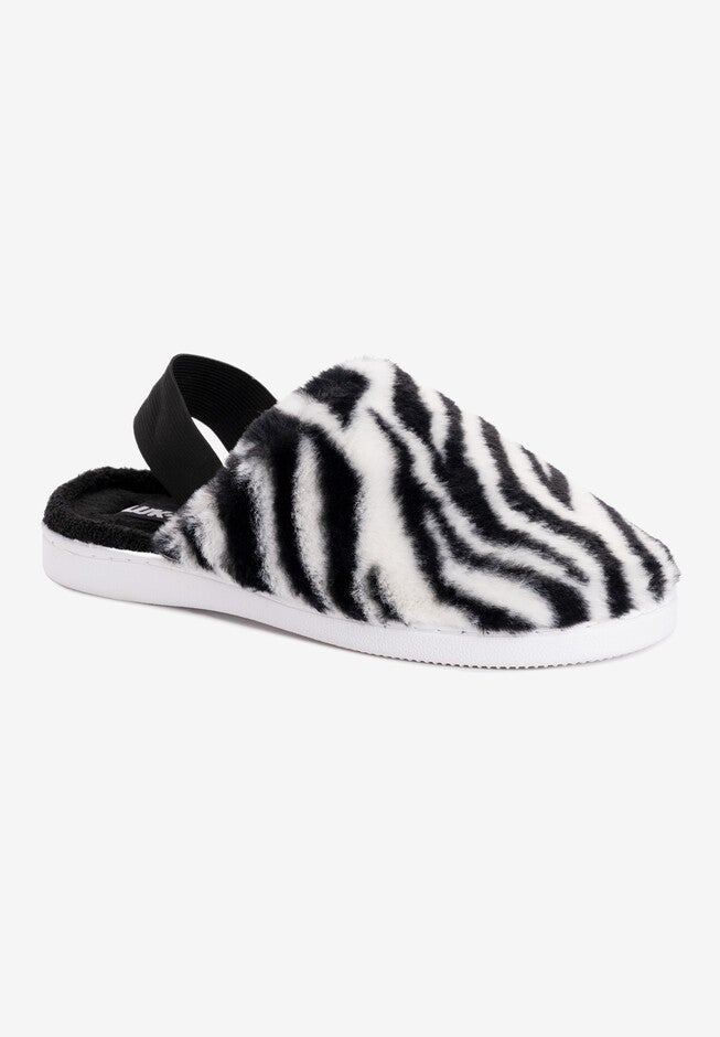 Adaline Slipper, ZEBRA BLACK WHITE, hi-res image number null