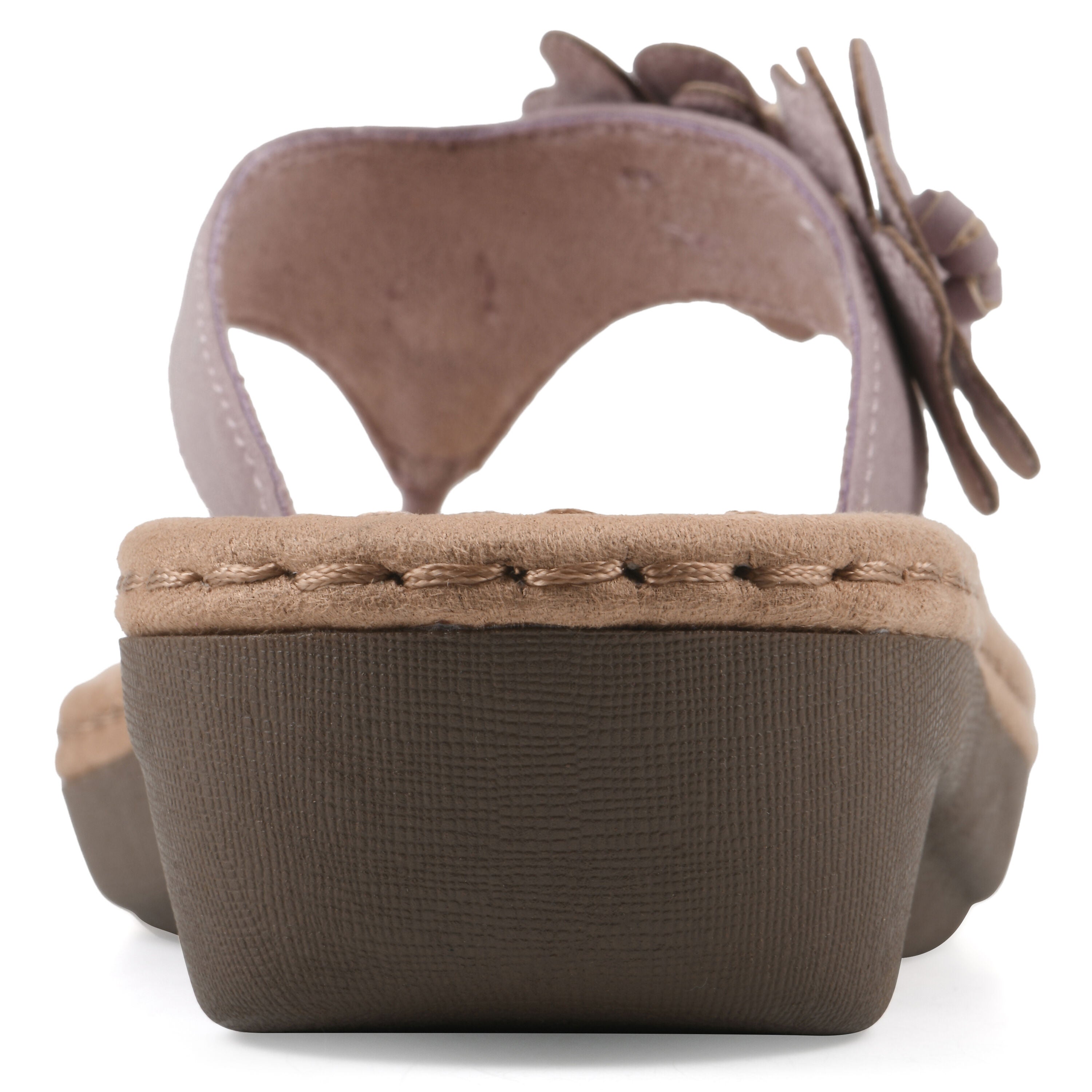 Cassilia Floral Mini Wedge Sandal, LAVENDER NUBUCK, on-hover image number 1