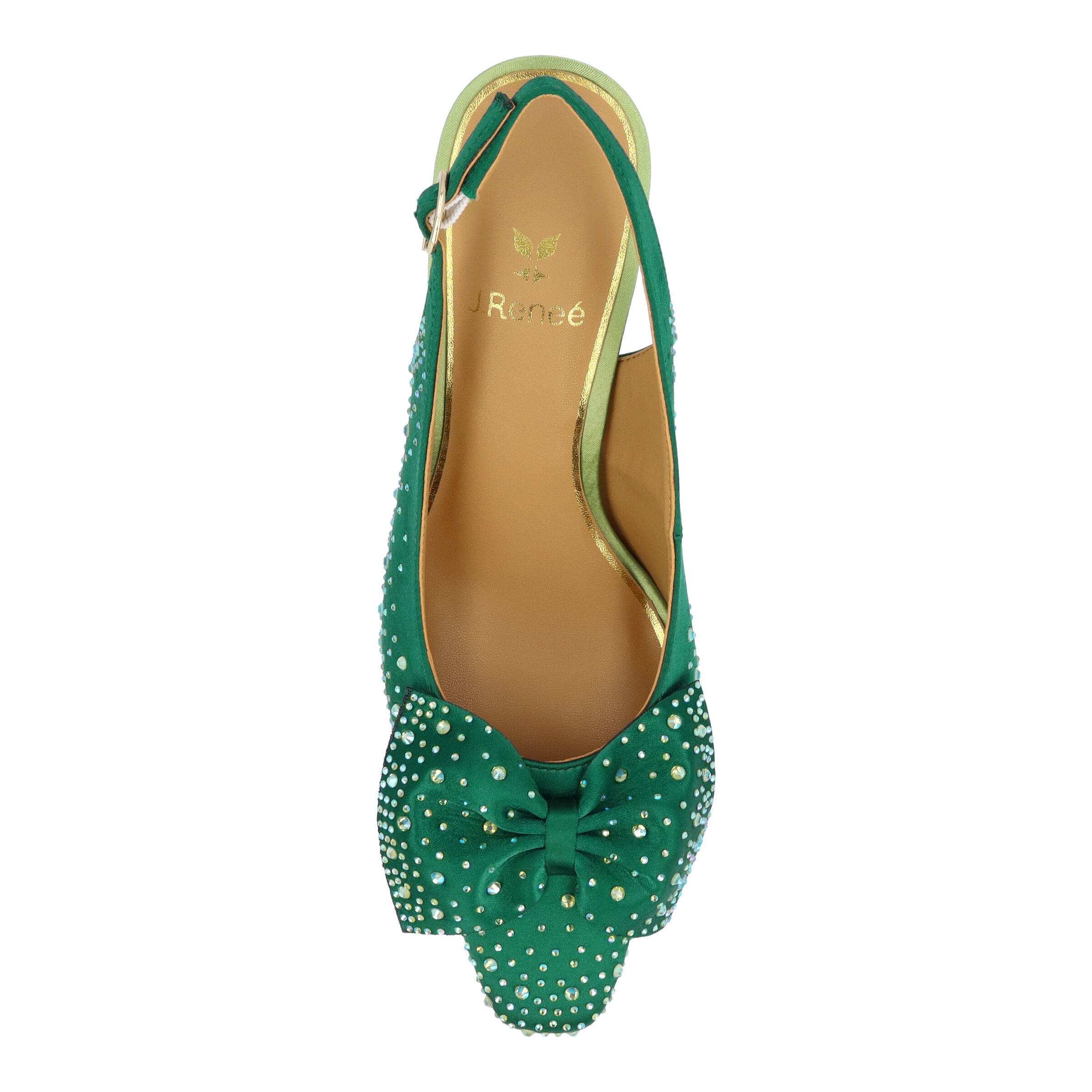 Harlan Slingback Pump, EMERALD GREEN, alternate image number 1