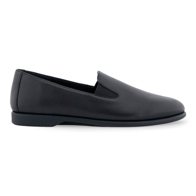 Nuit Almond Toe Loafer, BLACK SMOOTH LEATHER, alternate image number null
