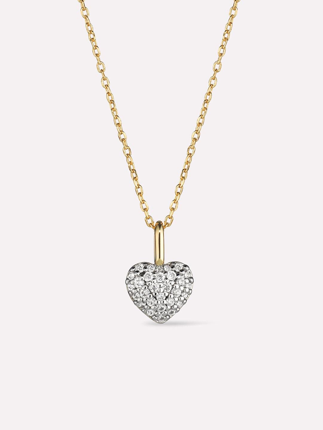 Ellery Gold Heart Necklace, GOLD, hi-res image number 0