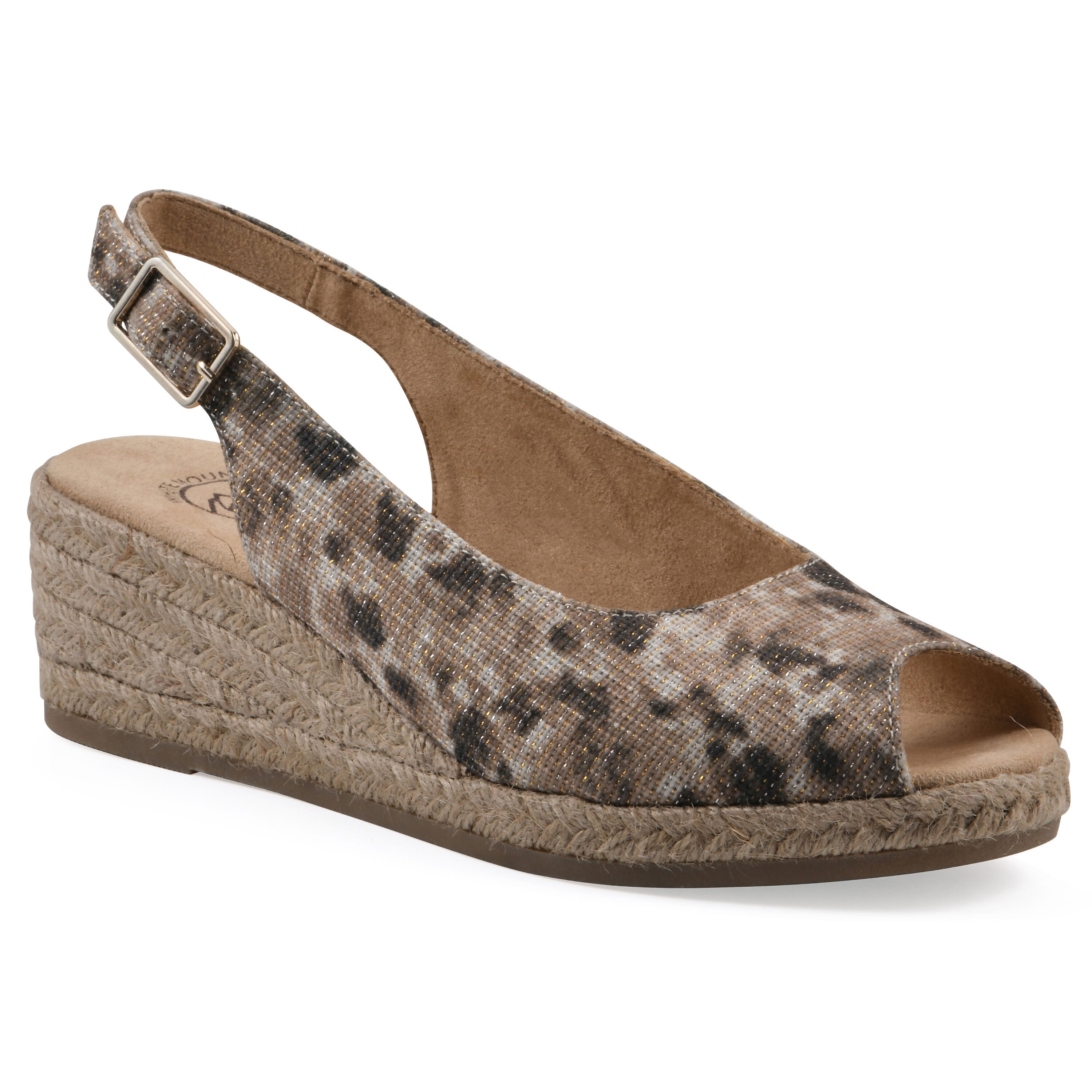 Maize Espadrille Wedge, METALLIC LEOPARD, hi-res image number 0