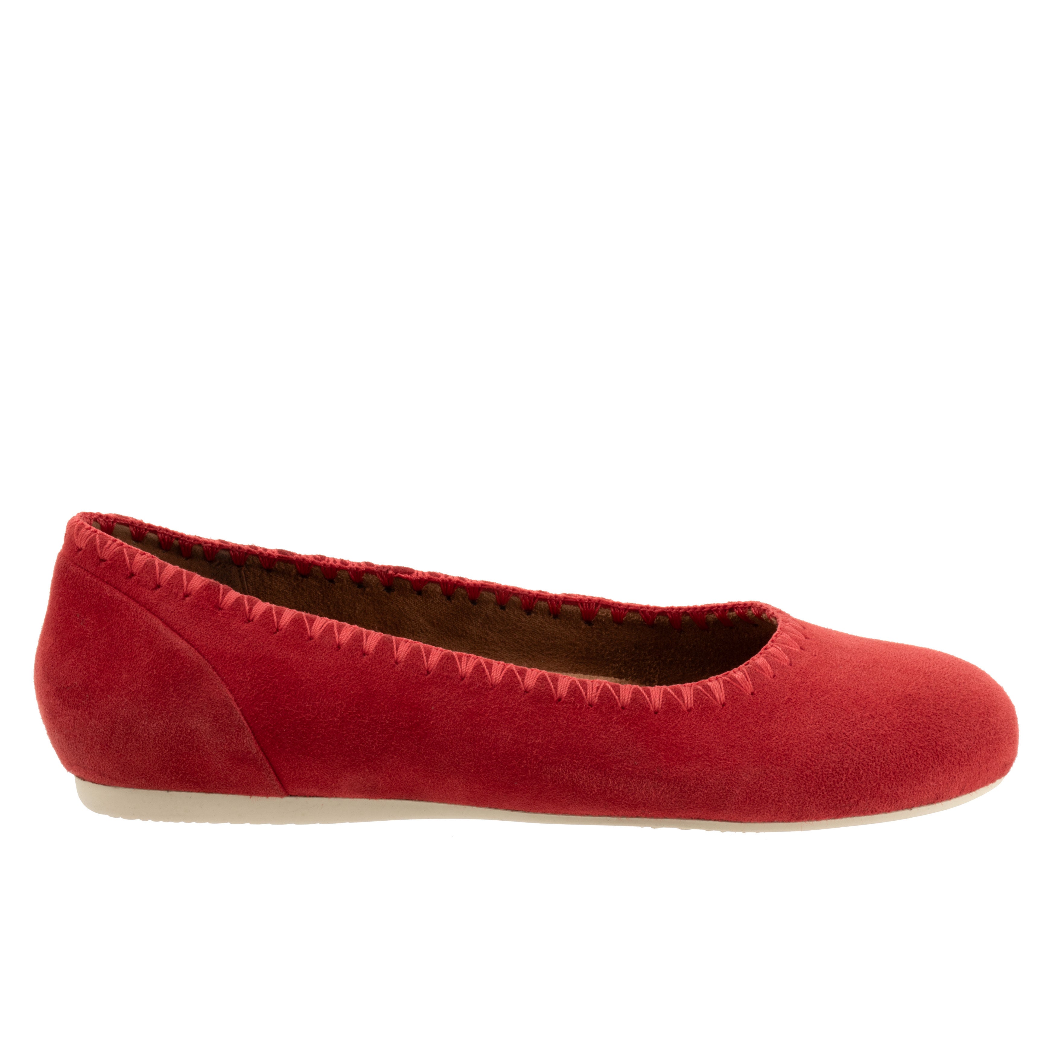Sonoma Embroidery Flat, RED SUEDE, alternate image number 4