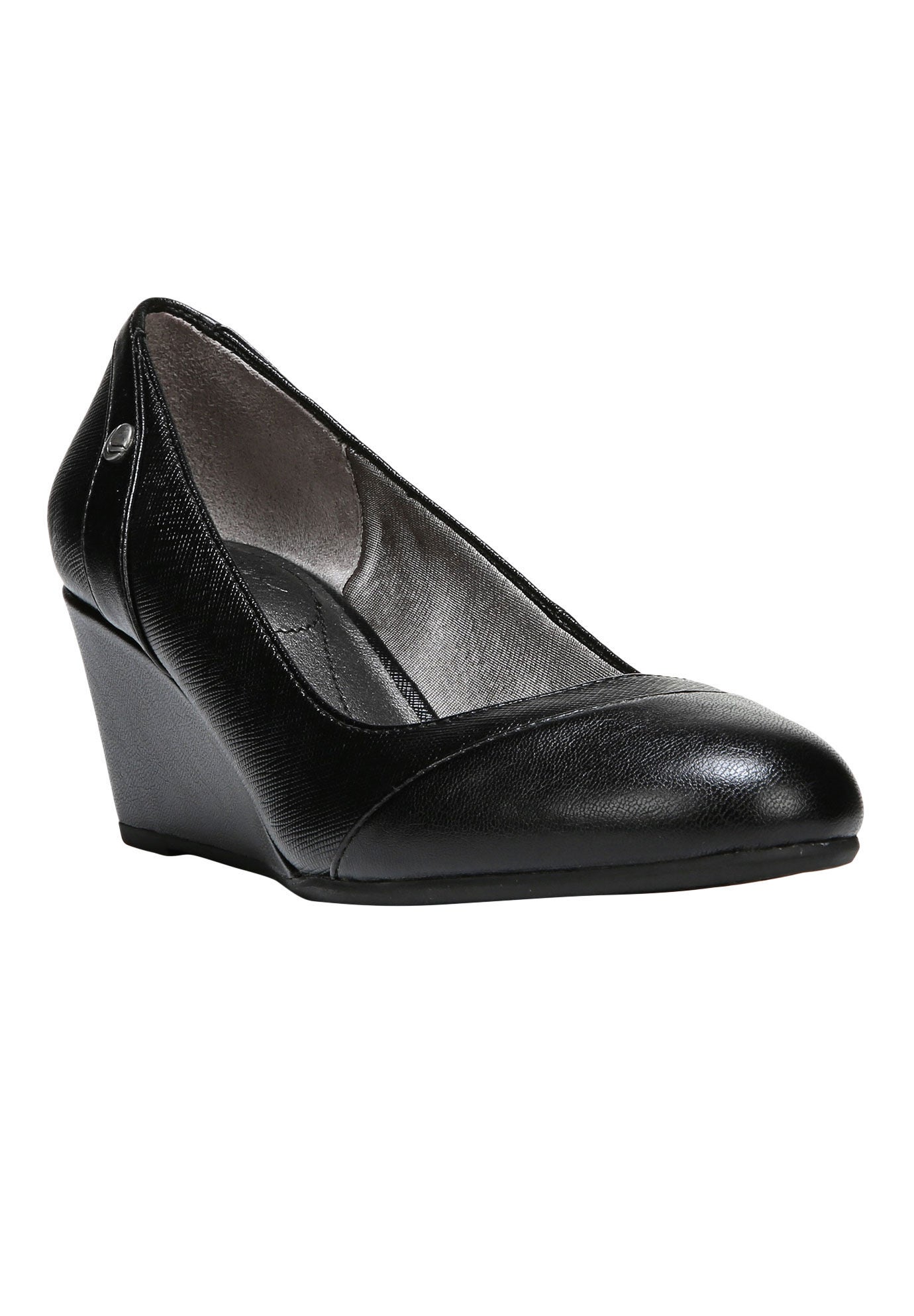 Woman within dress shoes store
