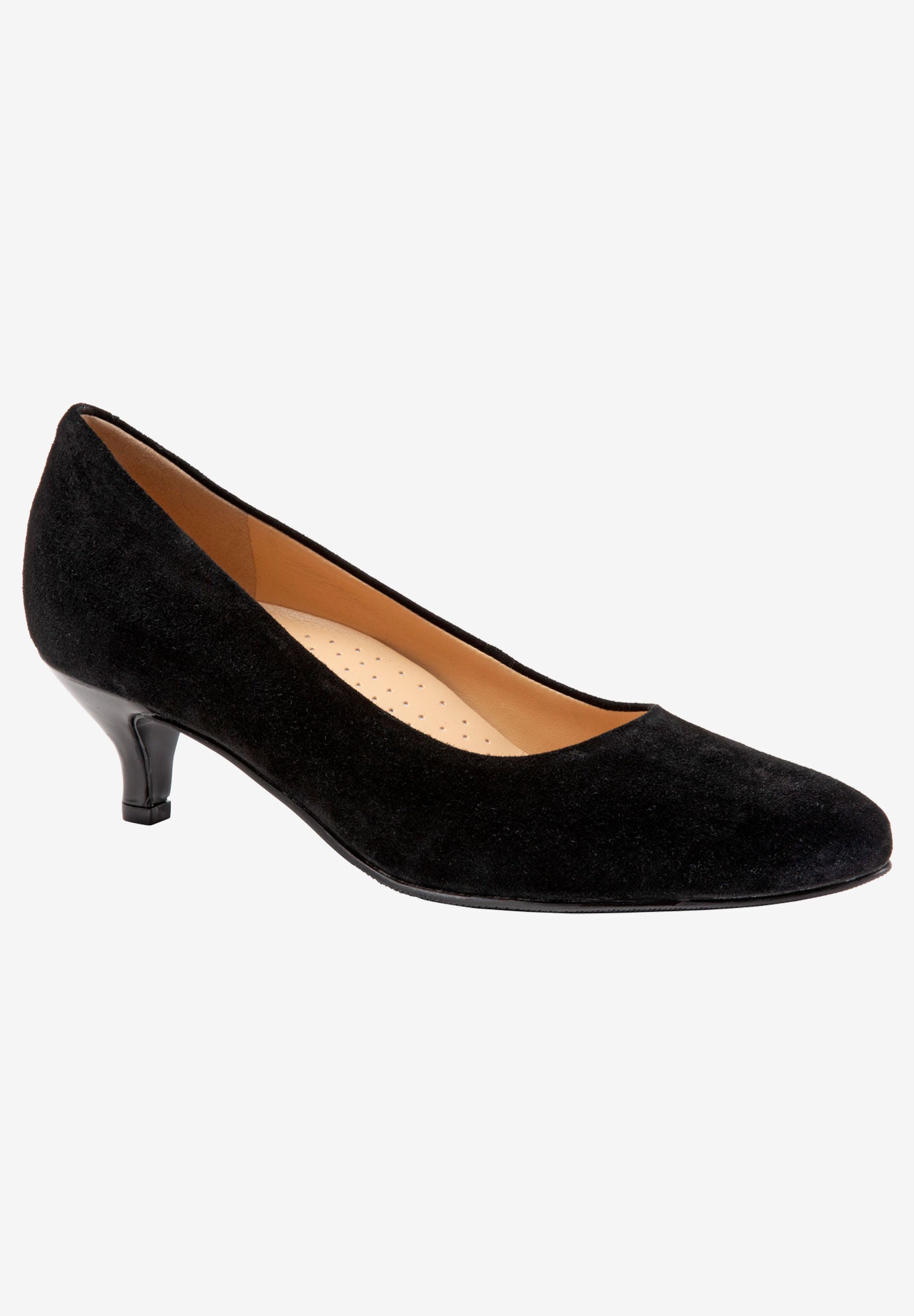 Kiera Pumps by Trotters®, BLACK SUEDE, hi-res image number 0