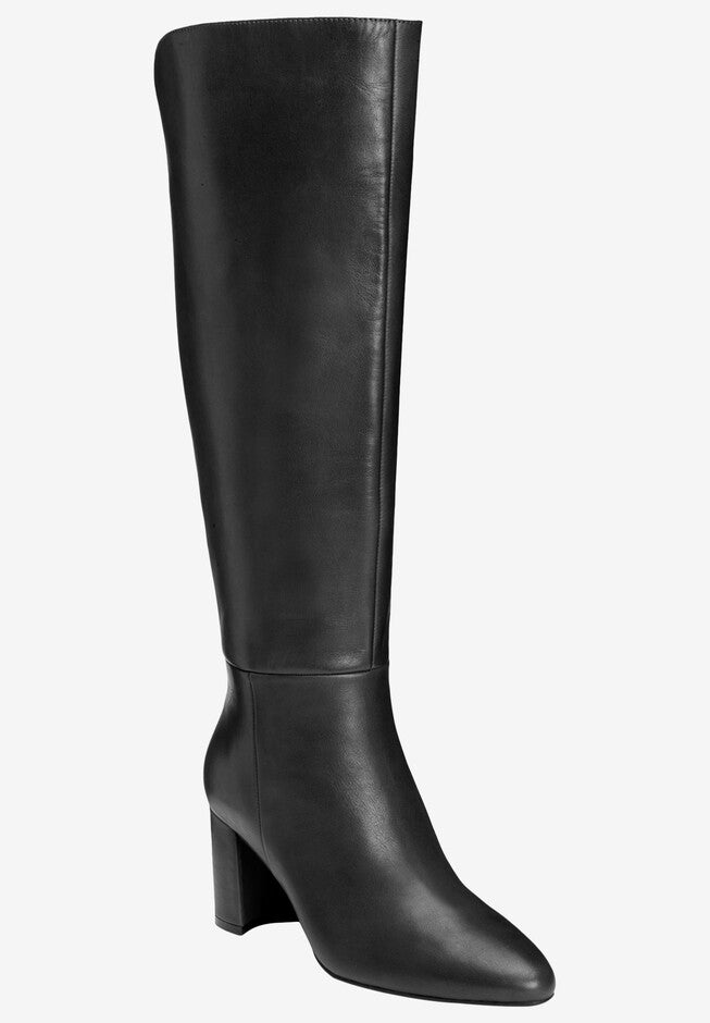 Nik Of Time Boot , BLACK LEATHER, hi-res image number null