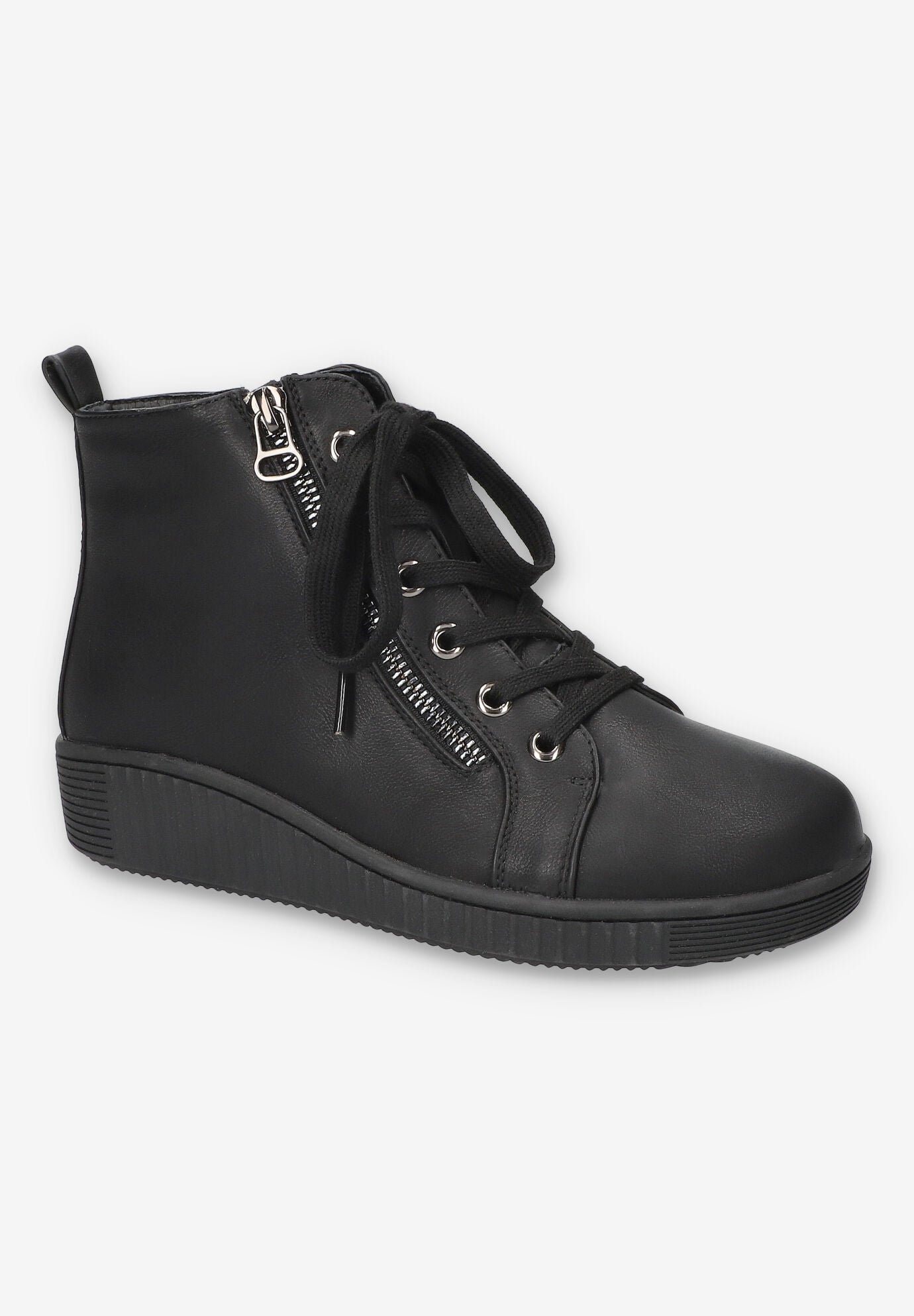 Hollyann Slip-Resistant Ankle Boot, BLACK BURNISHED, hi-res image number 0