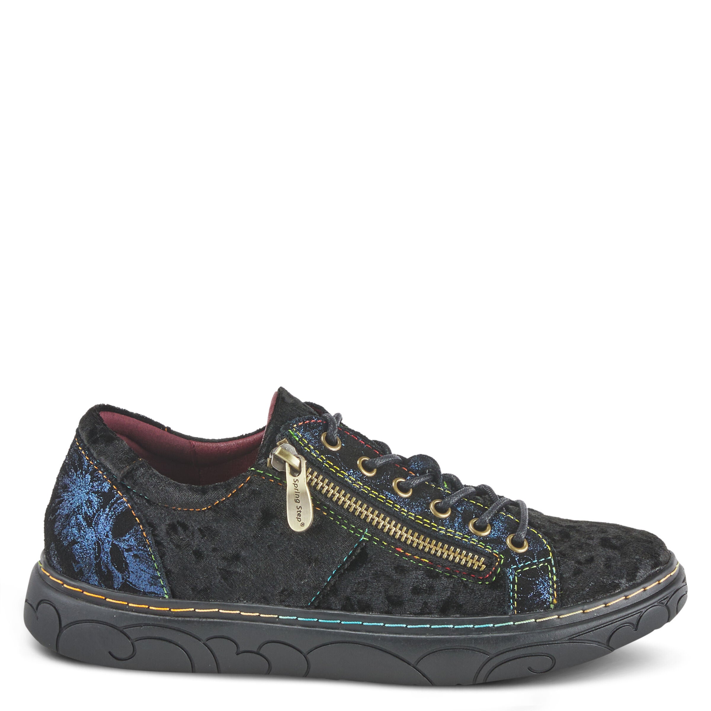 Danli-Cheeta Sneaker, NAVY MULTI, alternate image number 5