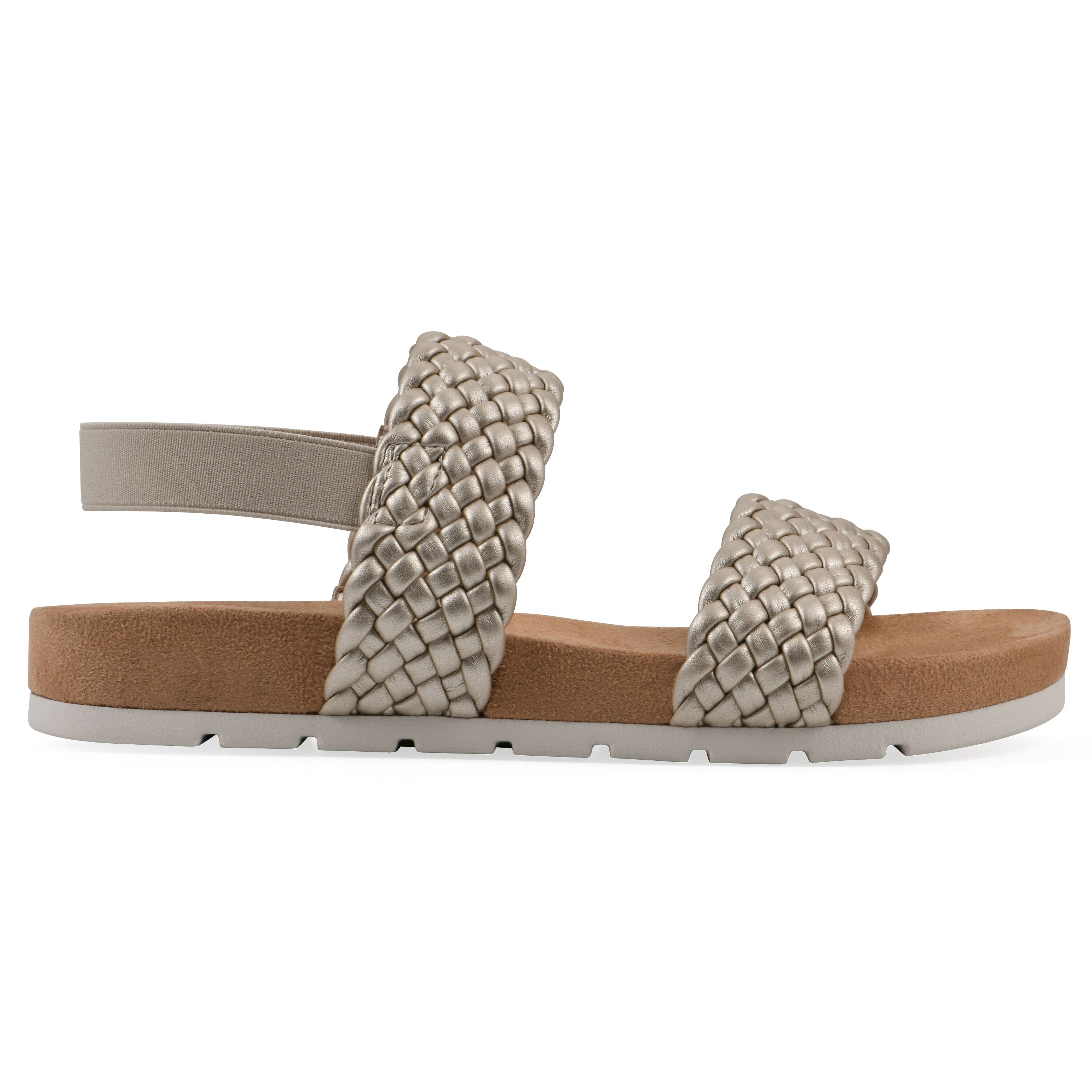 Treat Slingback Slide Sandal, PLATINO SMOOTH, alternate image number 2