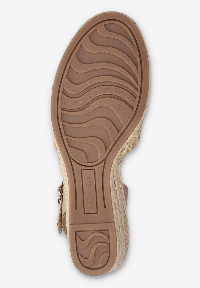 Miramar Espadrille Wedge Sandal, METALLIC WOVEN, alternate image number null