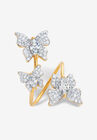 Gold Plated Marquise Cubic Zirconia Butterfly Ring (2 1/3 cttw TDW), GOLD, hi-res image number null