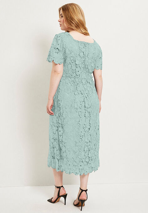 Square-Neck Lace Jessica Dress, , on-hover image number null
