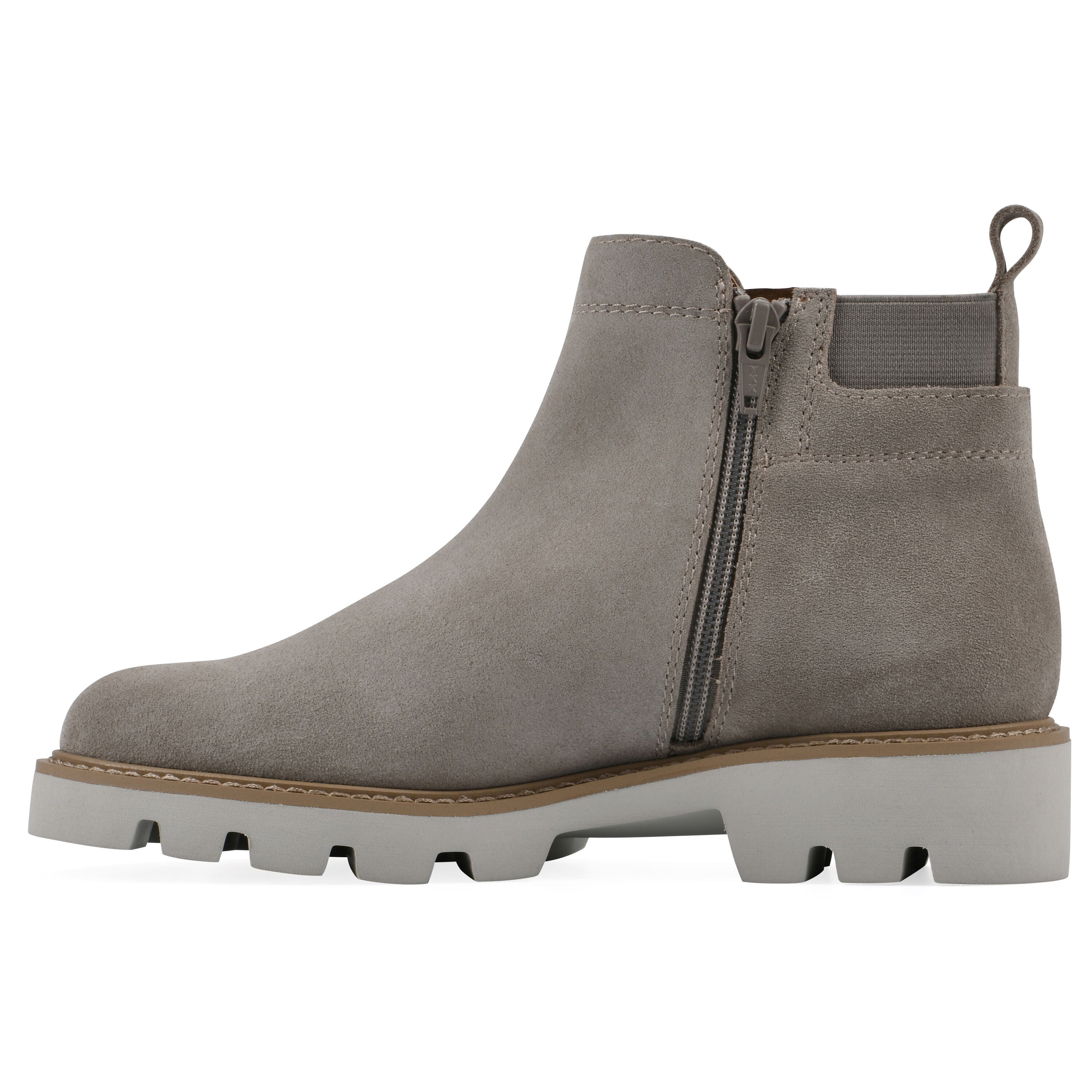 Glassie Lug Sole Chelsea Bootie, SAND SUEDE, alternate image number 3