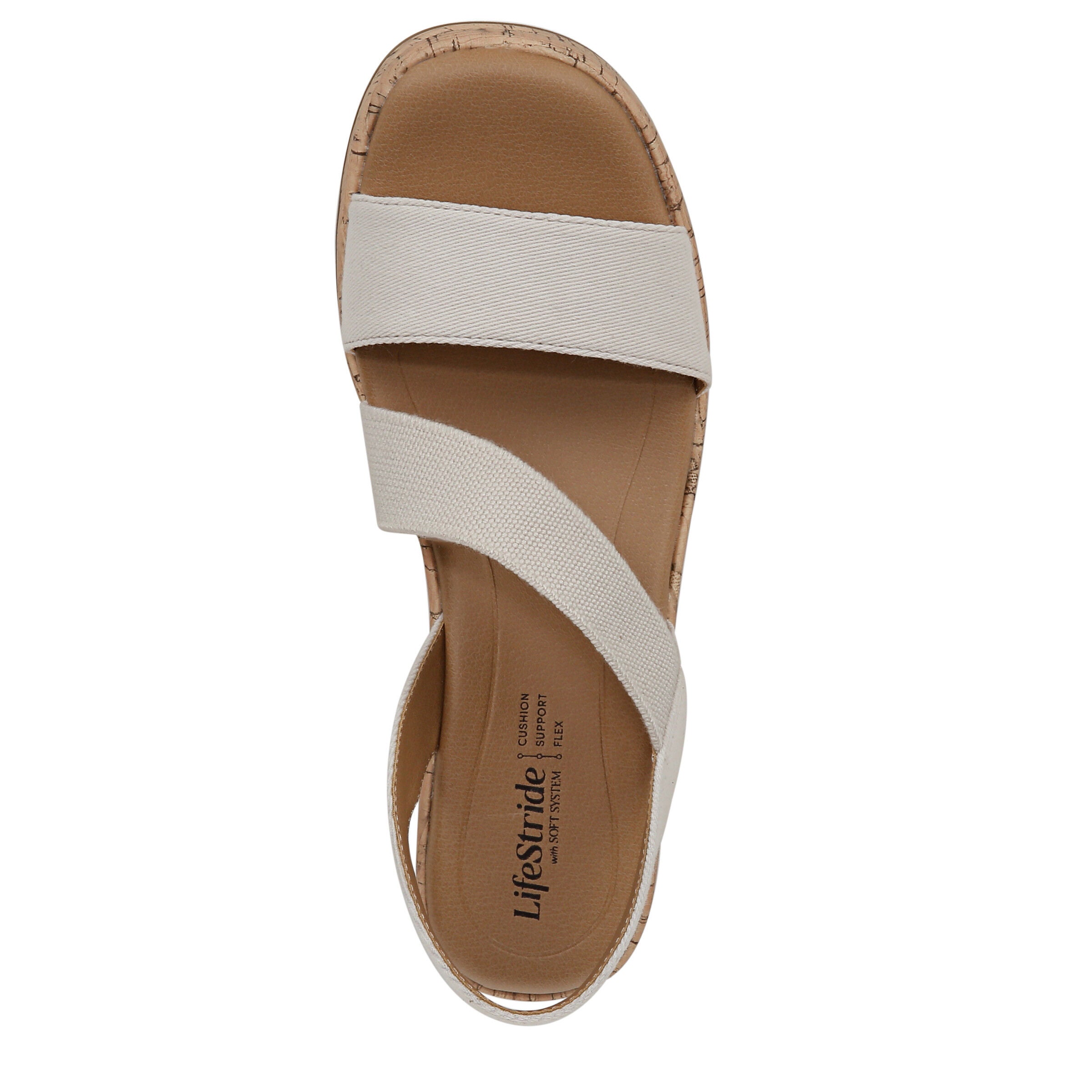 Odette Strappy Wedge Sandal, BONE WHITE, alternate image number 6