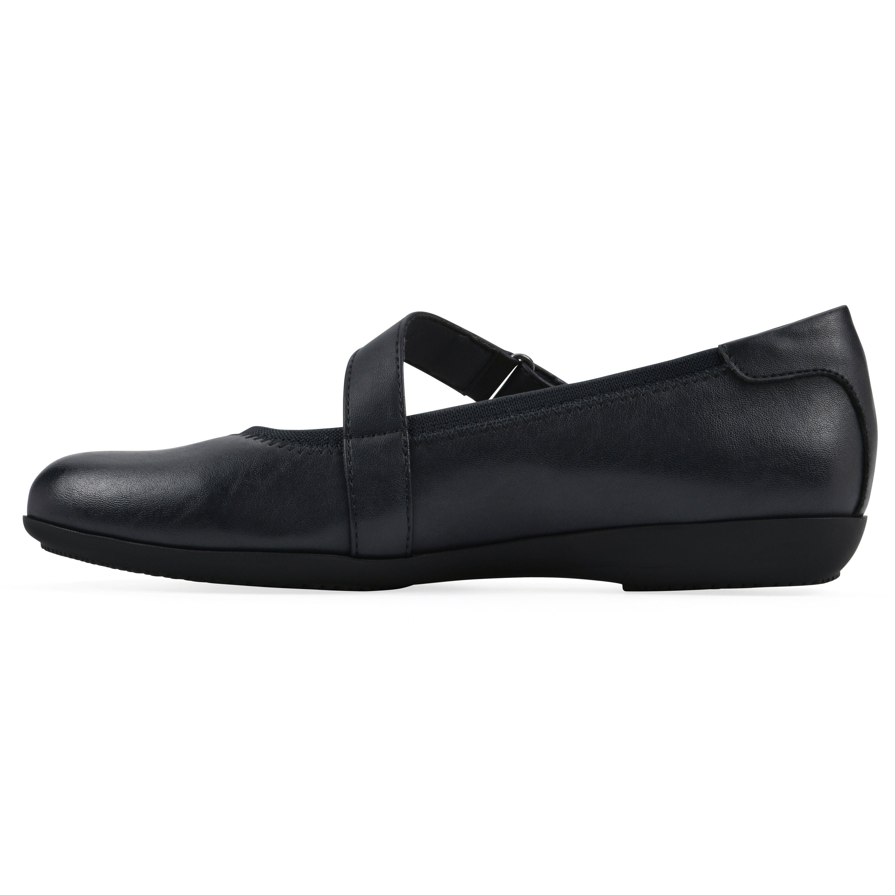 Carwen Ballet Flat, NAVY SMOOTH, alternate image number 3