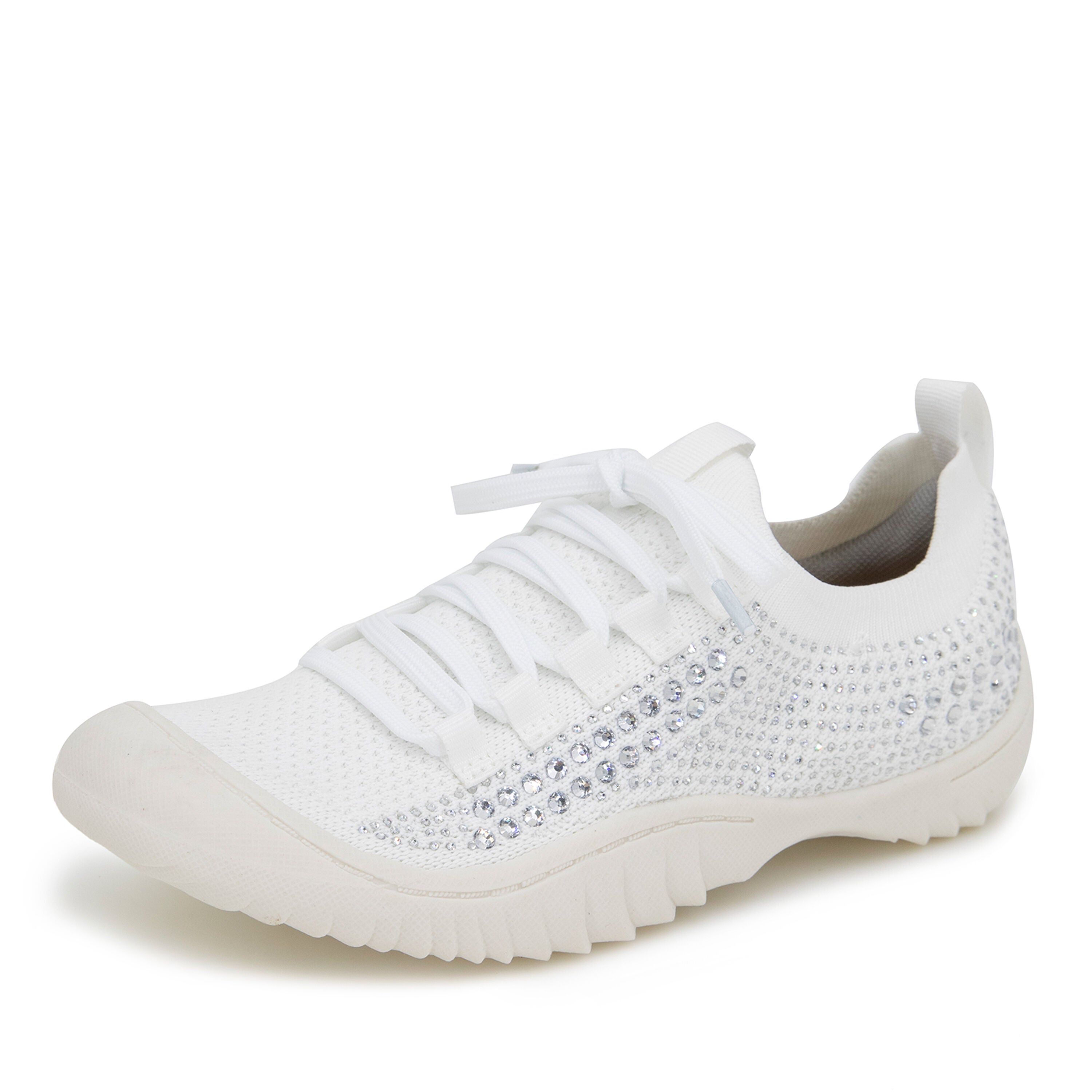 Brittney Slip-On Lace Up Sneaker, WHITE JEWEL, alternate image number 6