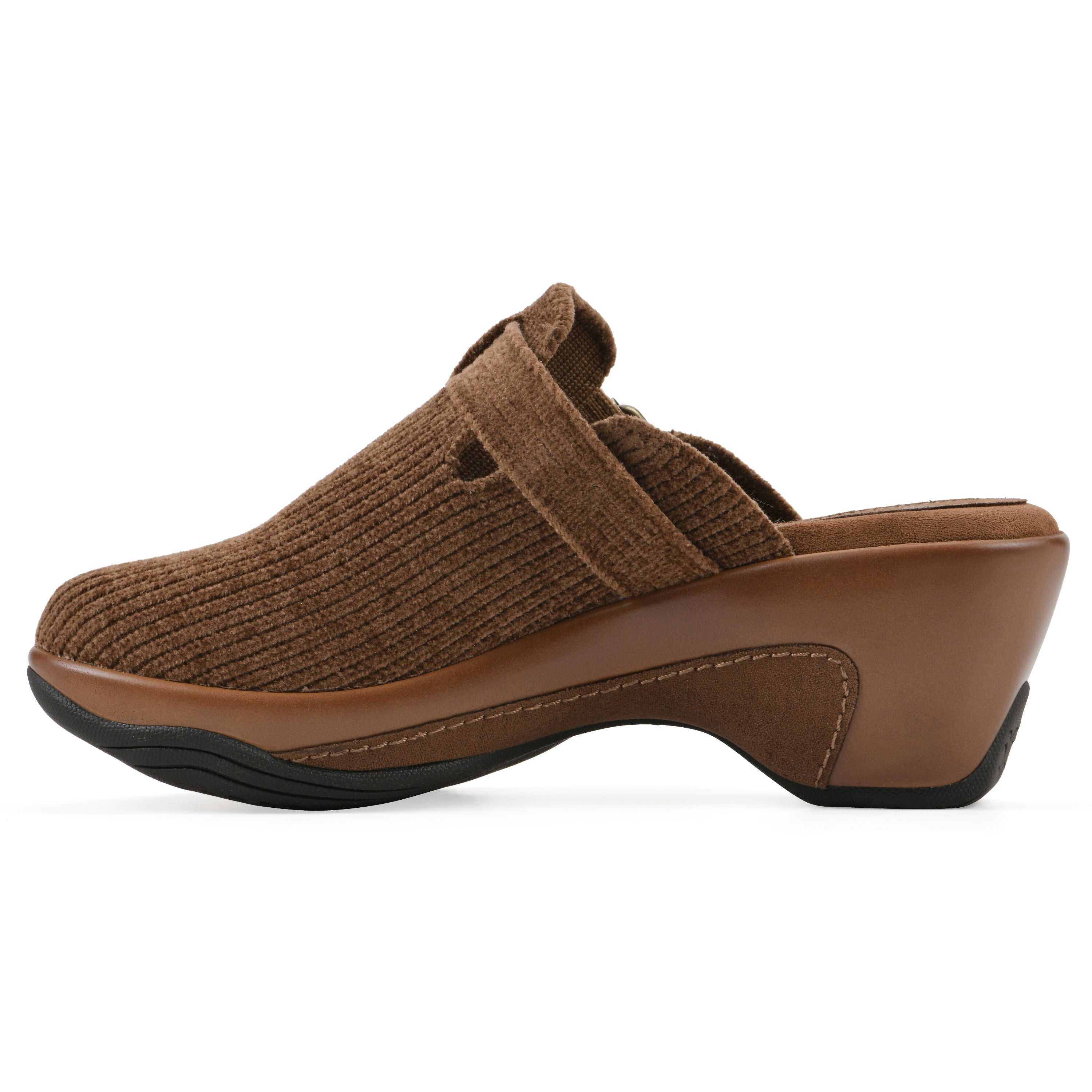 Vias Slip-on Clog, PECAN FABRIC, alternate image number 3