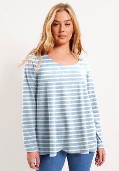 Plus Size Long Sleeve White Shirts