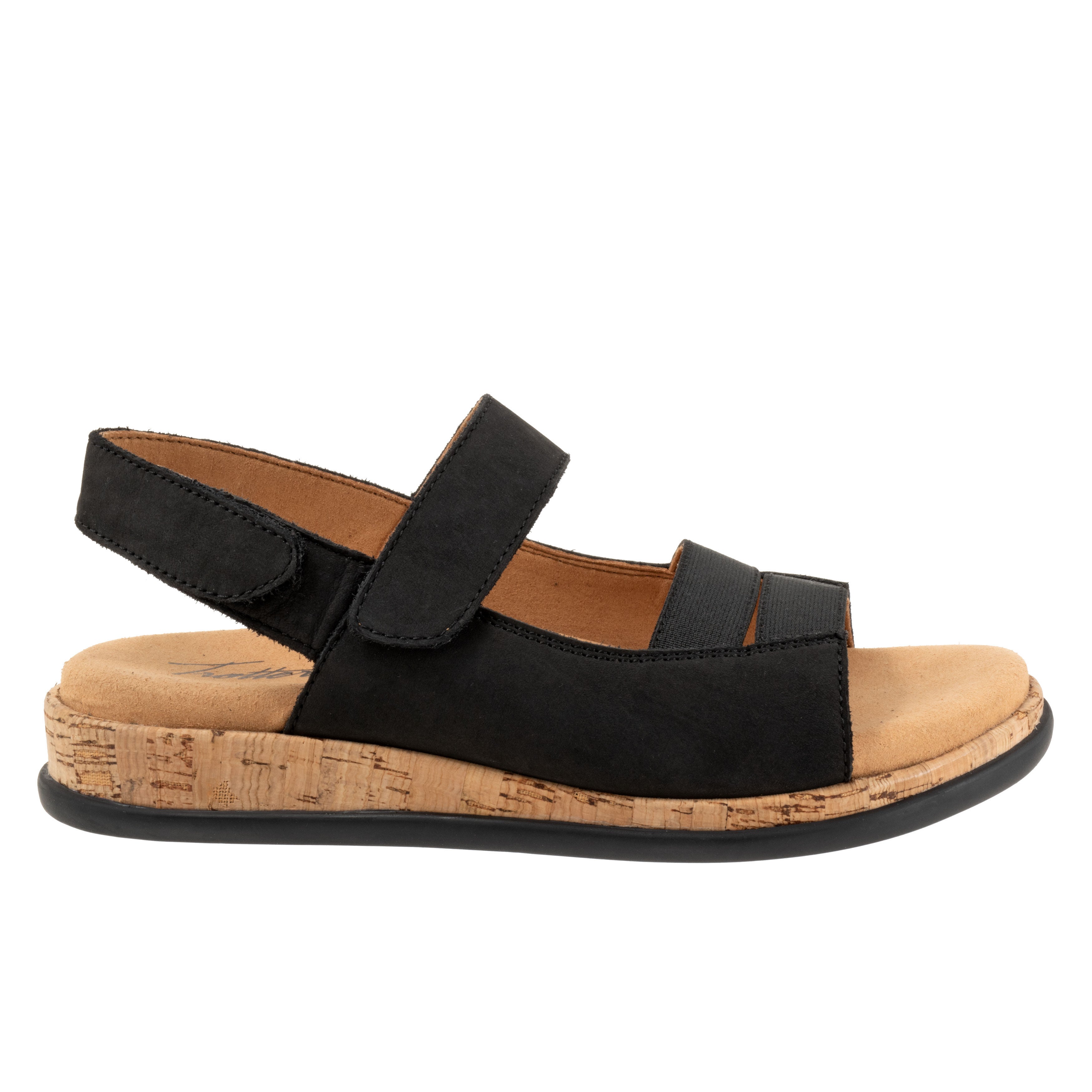 Gemini Sandal, BLACK NUBUCK, alternate image number 4