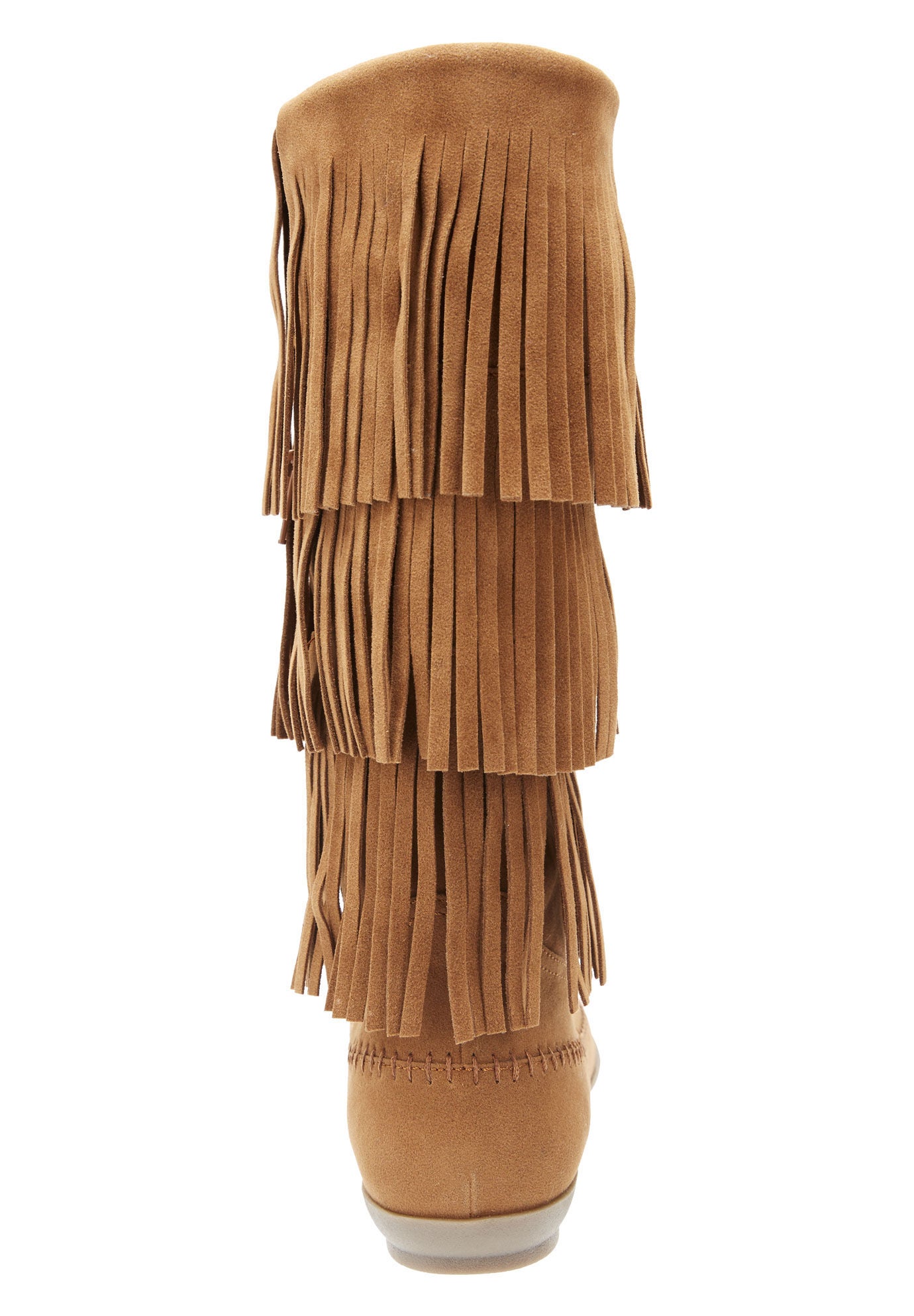 wide width fringe boots